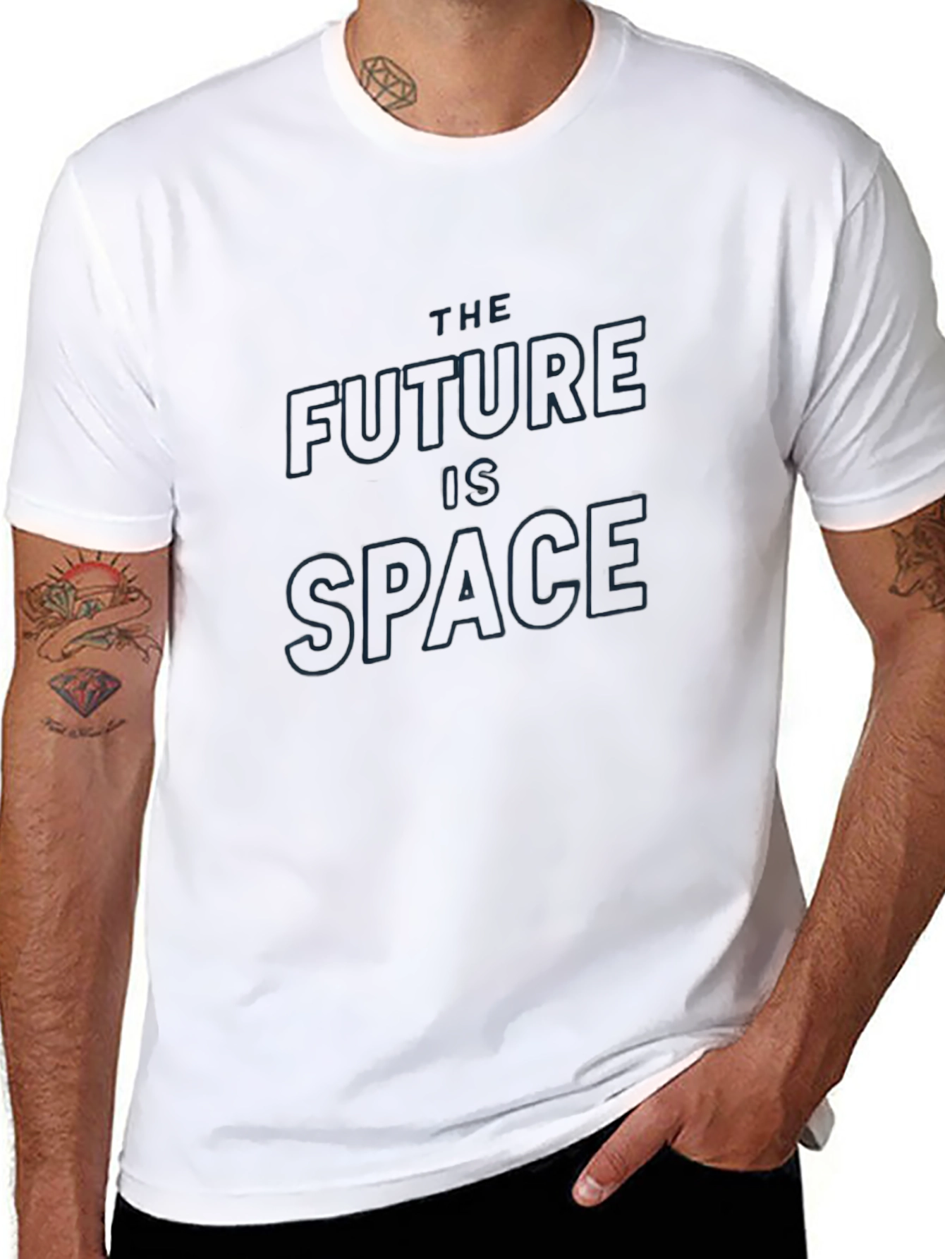 The Future is Space Black T-Shirt