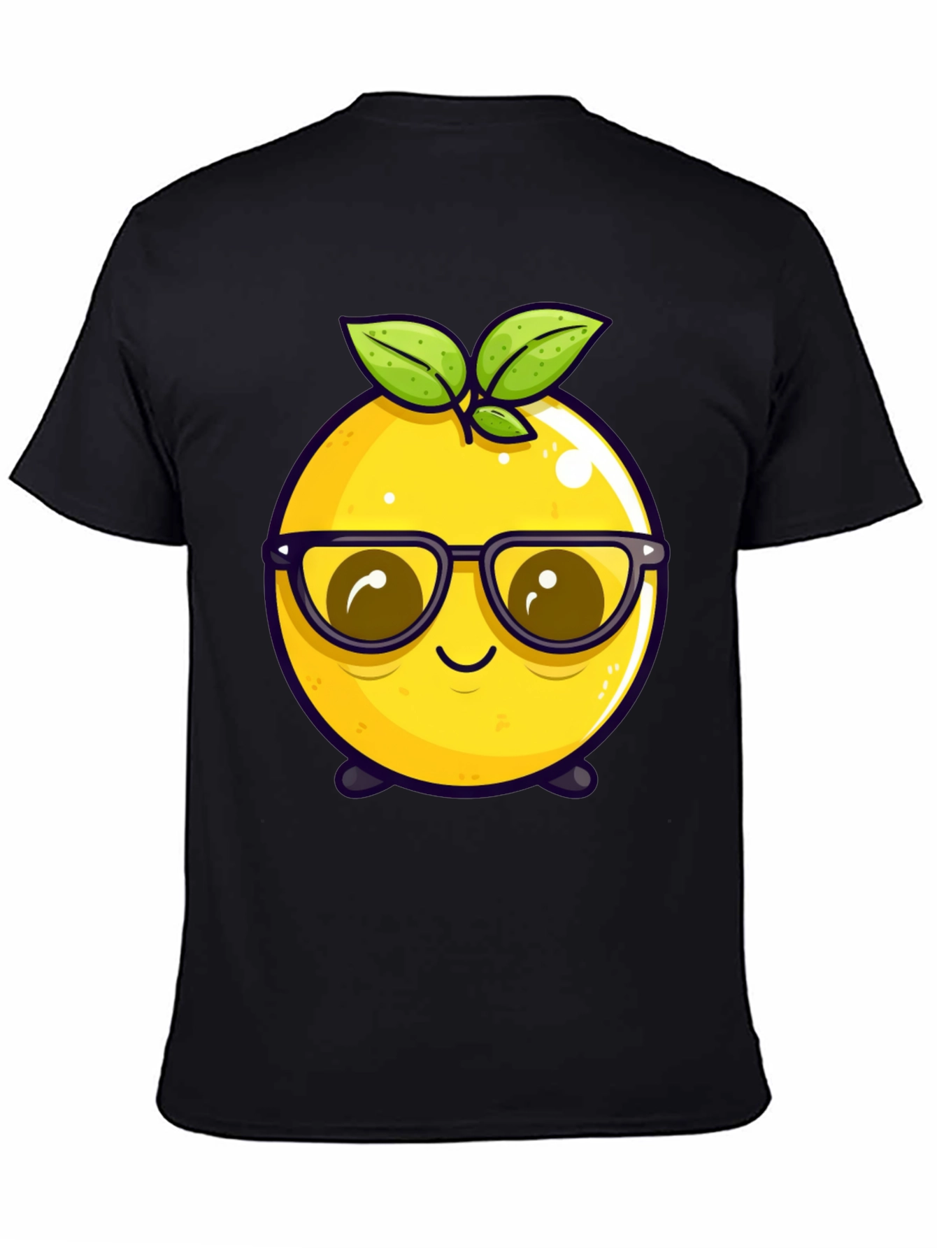 Funny Fruit Character T-Shirt - Nerdy Lemon Tee