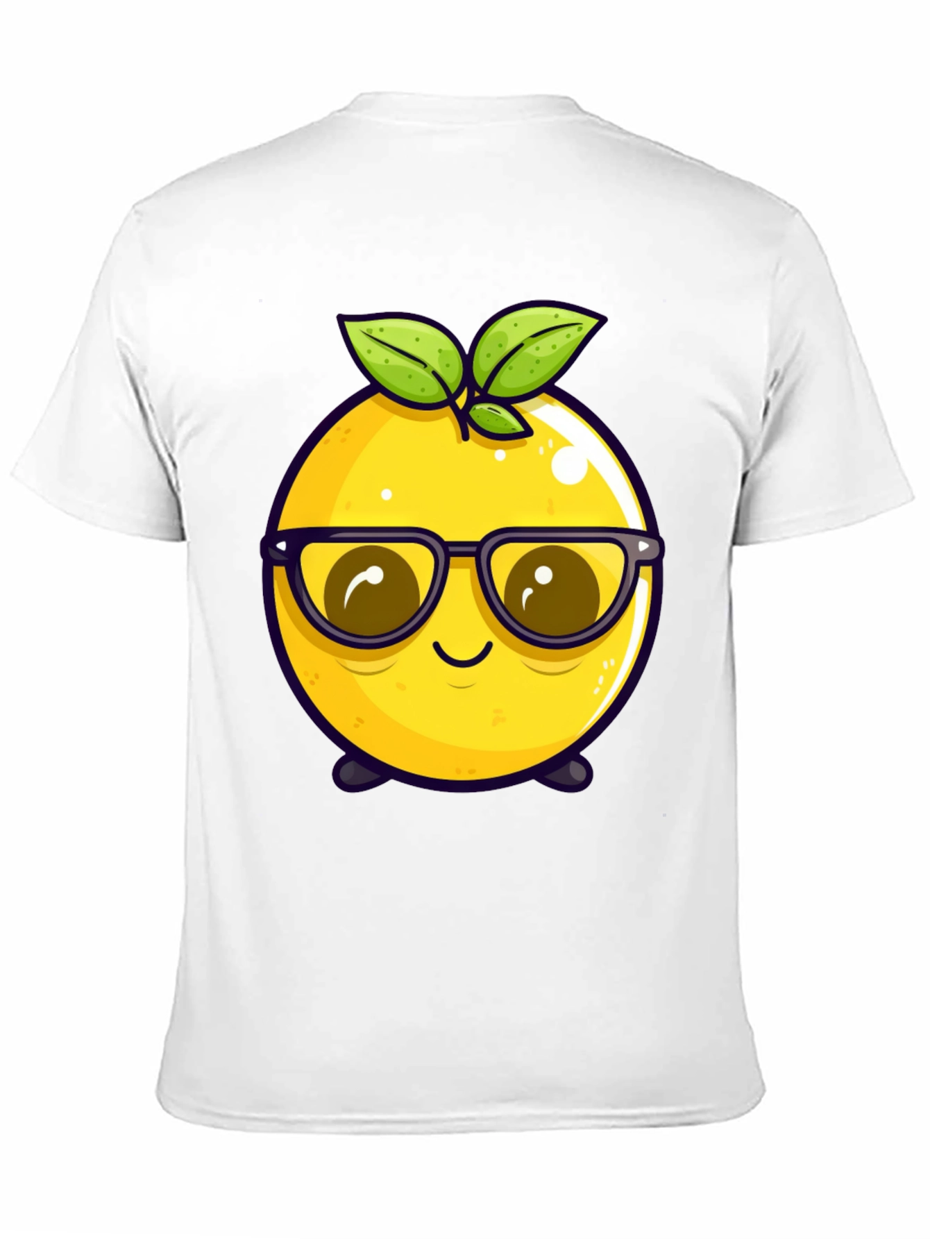 Funny Fruit Character T-Shirt - Nerdy Lemon Tee