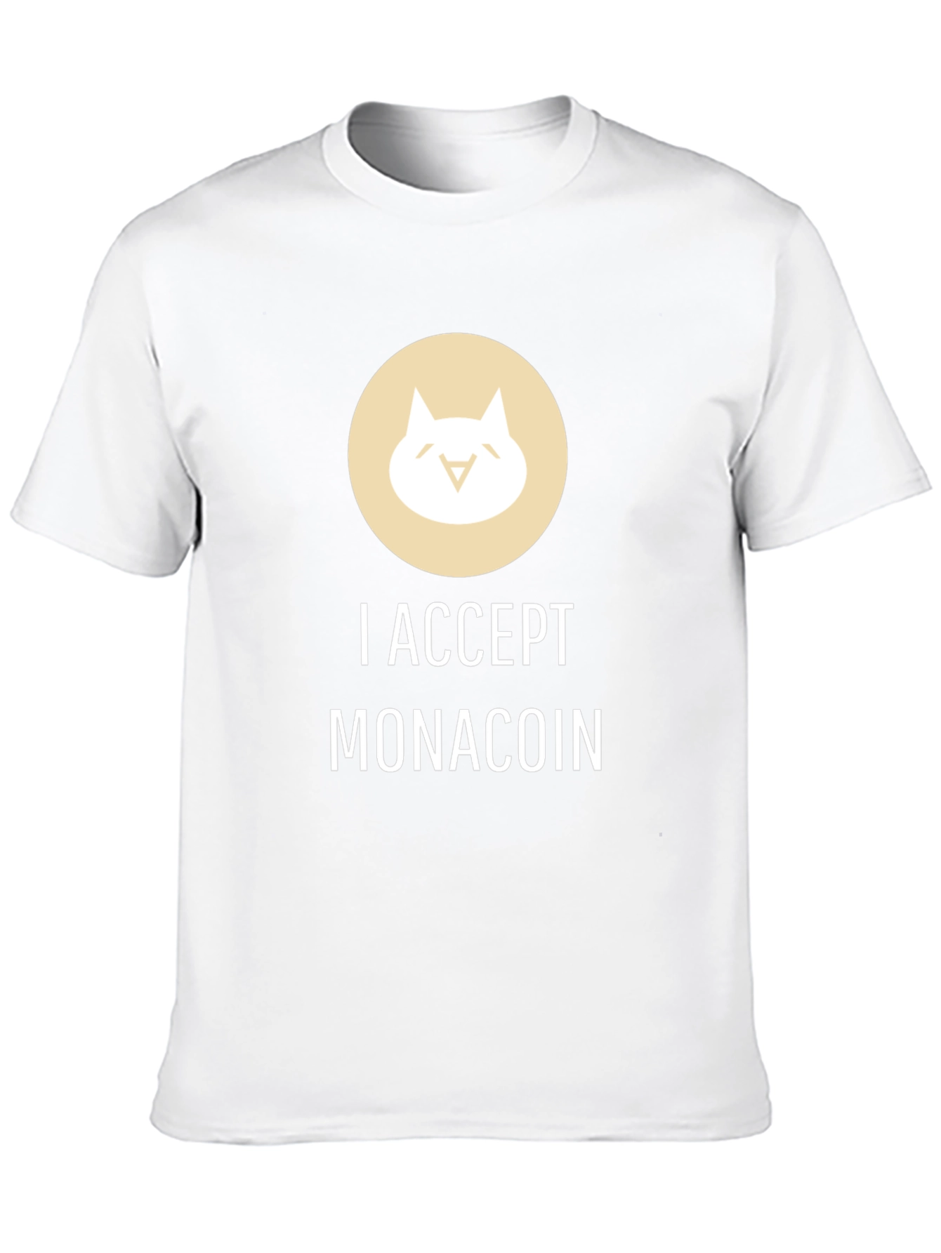 I Accept Monacoin Black T-Shirt
