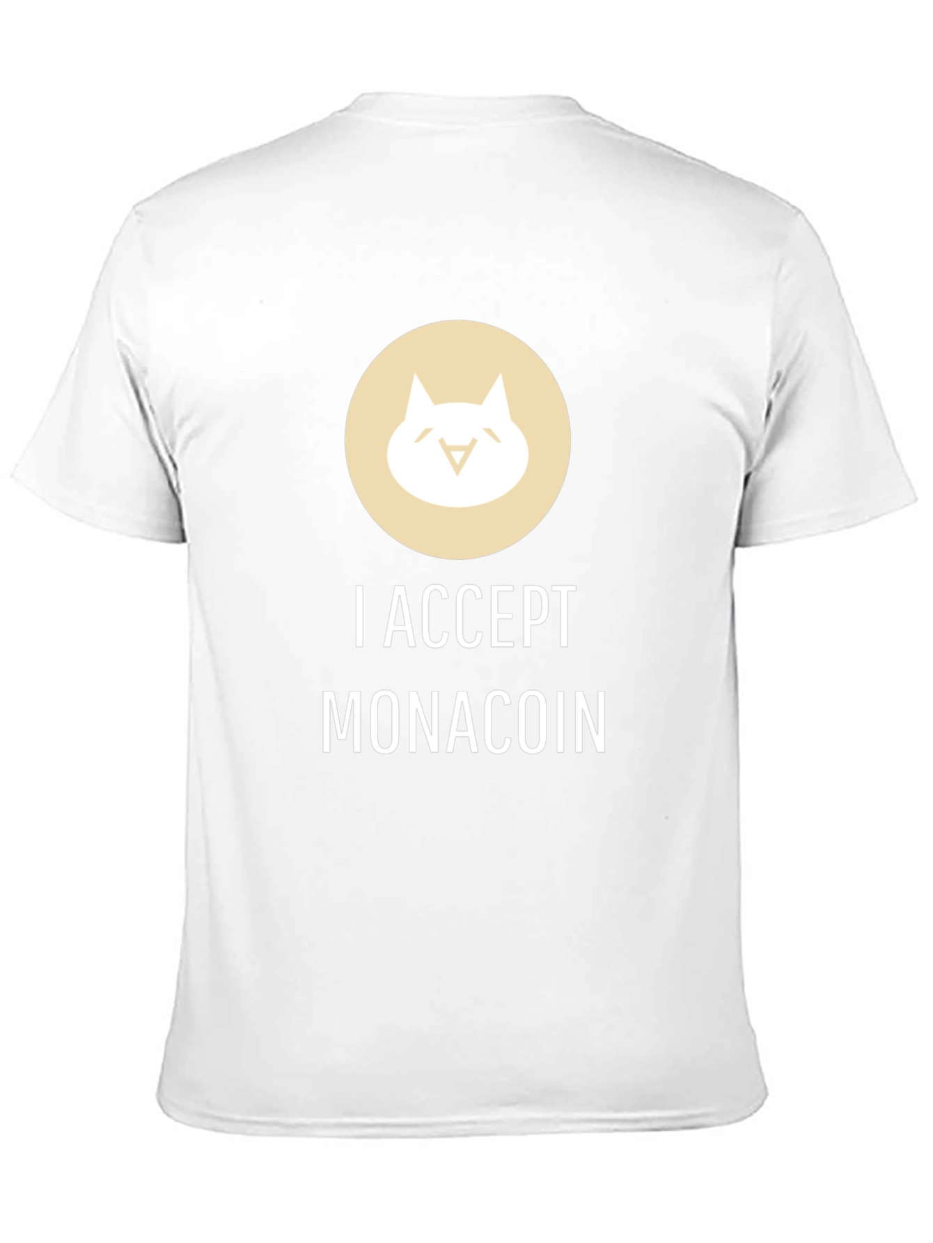 I Accept Monacoin Black T-Shirt