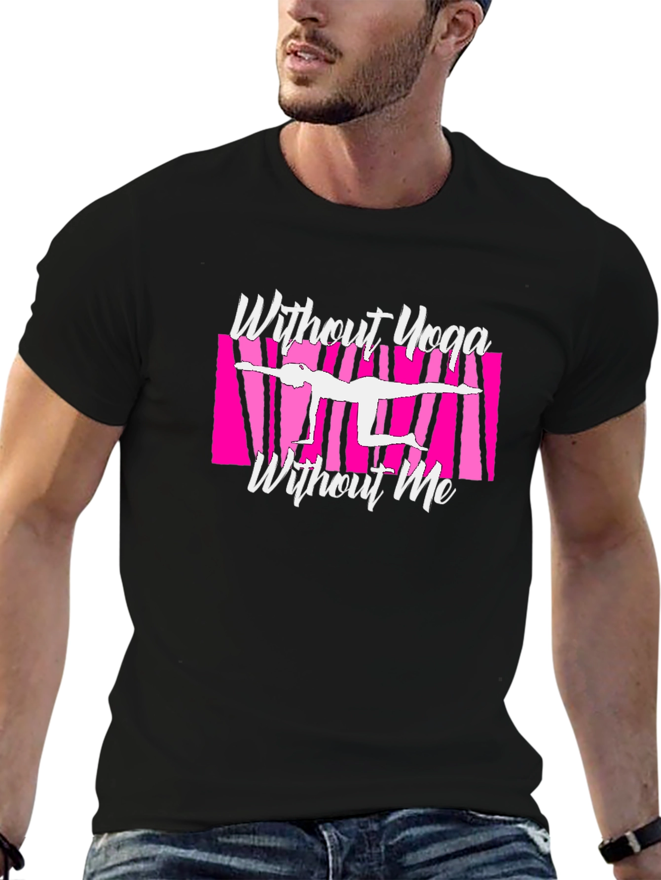 Yoga Lover Graphic Tee - Without Yoga Without Me