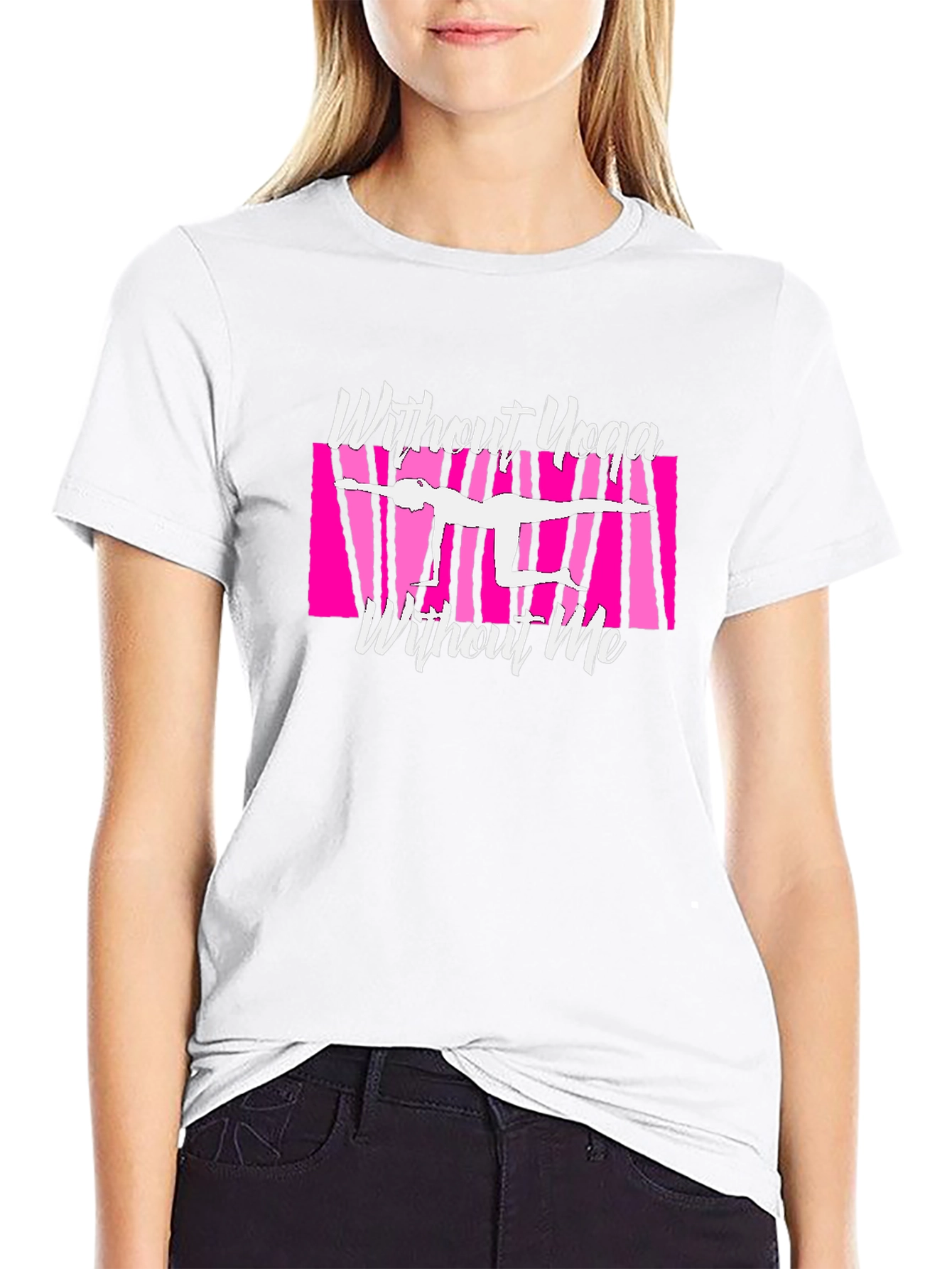 Yoga Lover Graphic Tee - Without Yoga Without Me