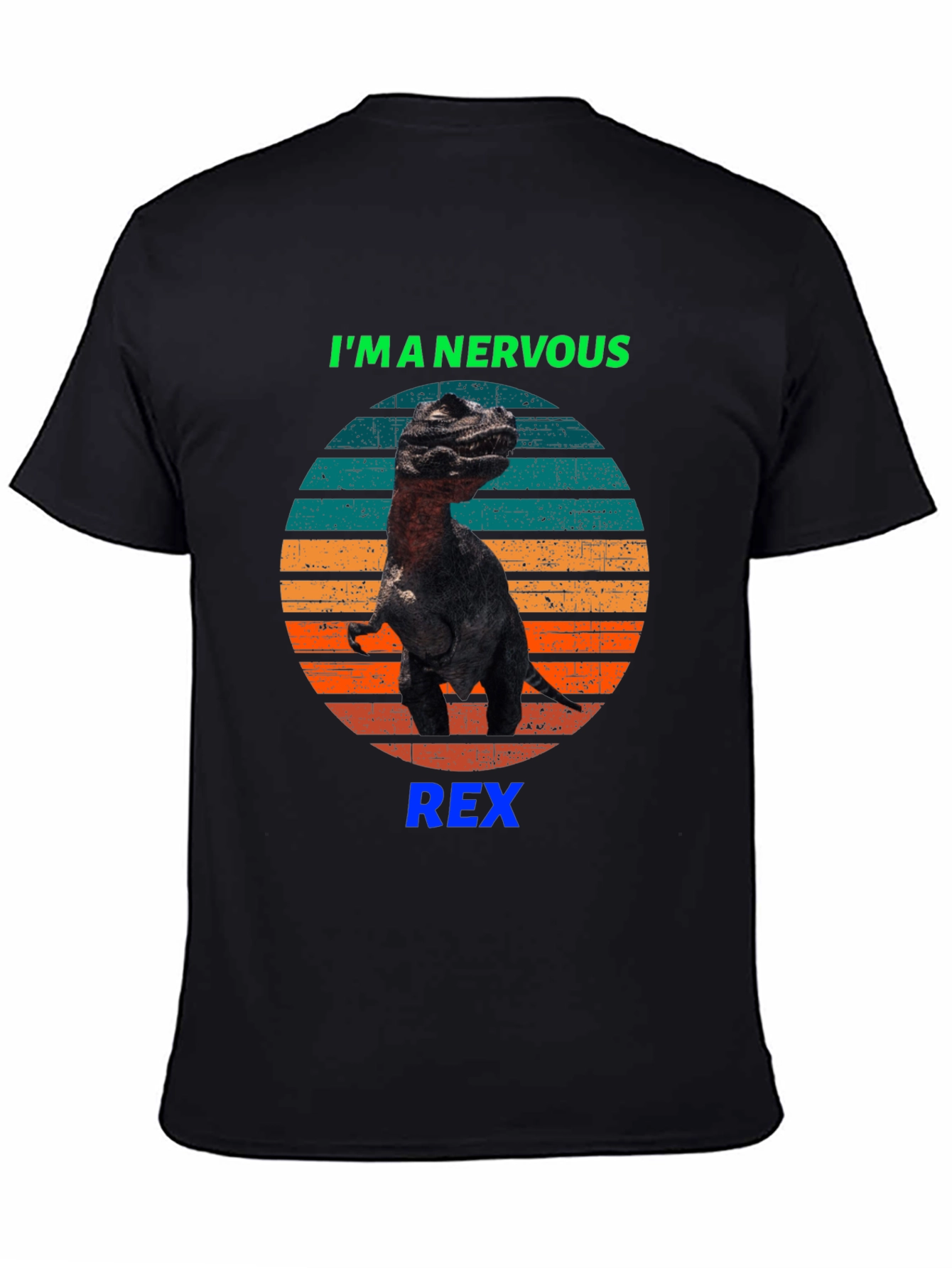 Nervous Rex T-Shirt - Funny Dinosaur Tee