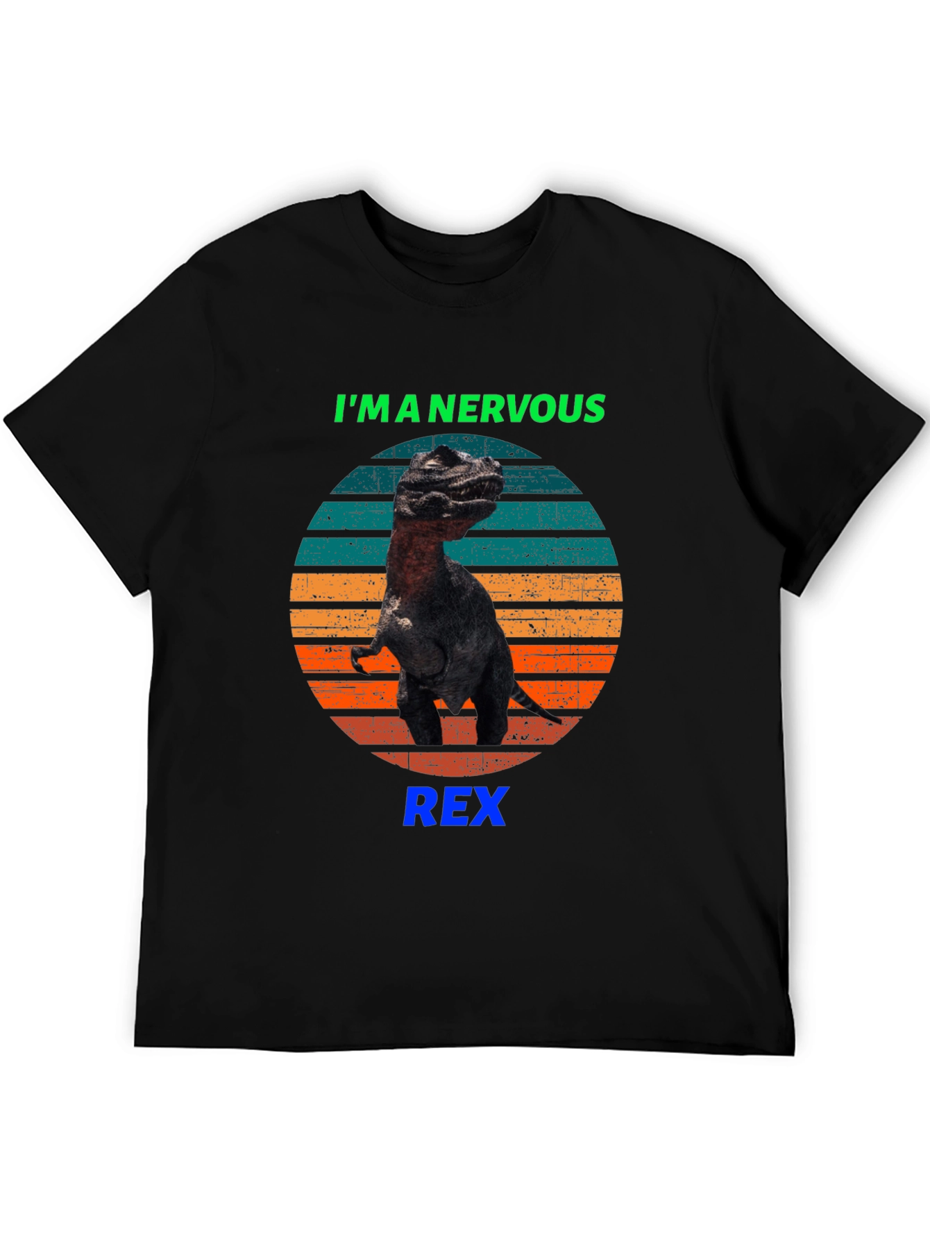 Nervous Rex T-Shirt - Funny Dinosaur Tee