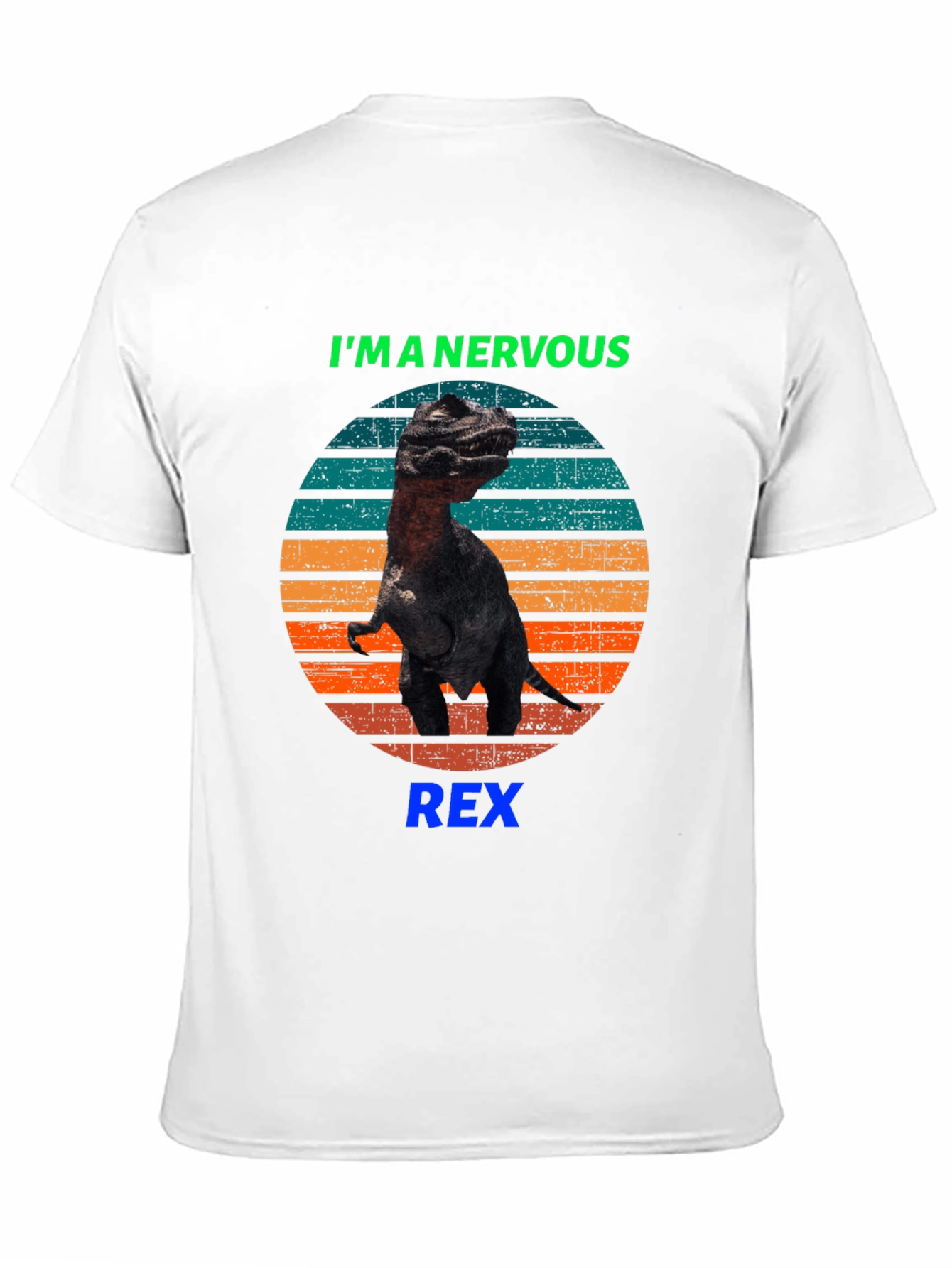 Nervous Rex T-Shirt - Funny Dinosaur Tee