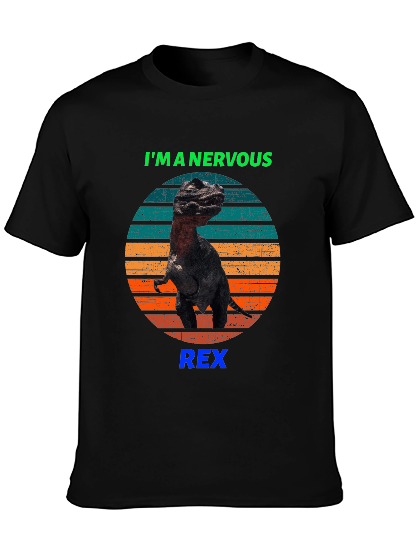 Nervous Rex T-Shirt - Funny Dinosaur Tee