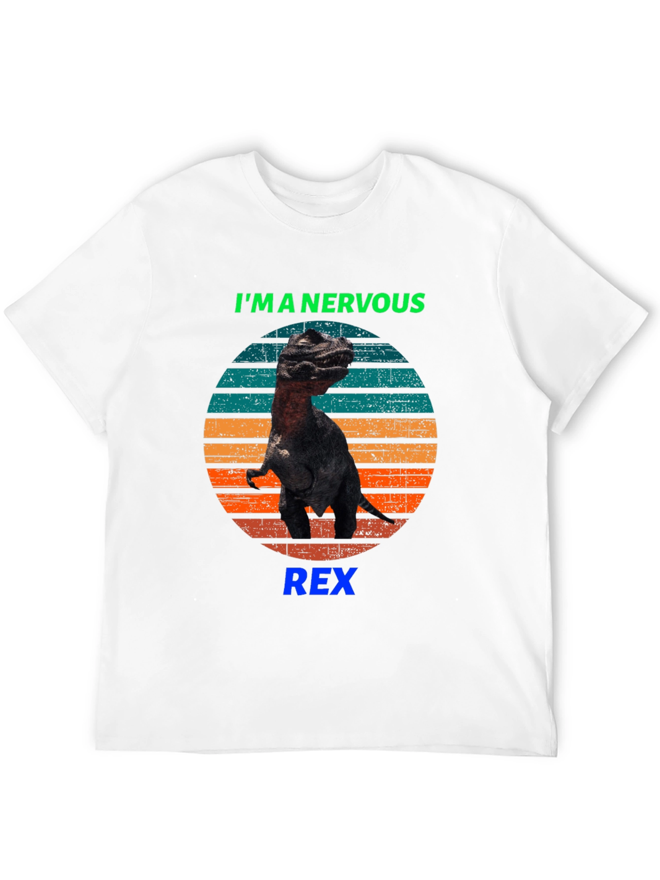 Nervous Rex T-Shirt - Funny Dinosaur Tee
