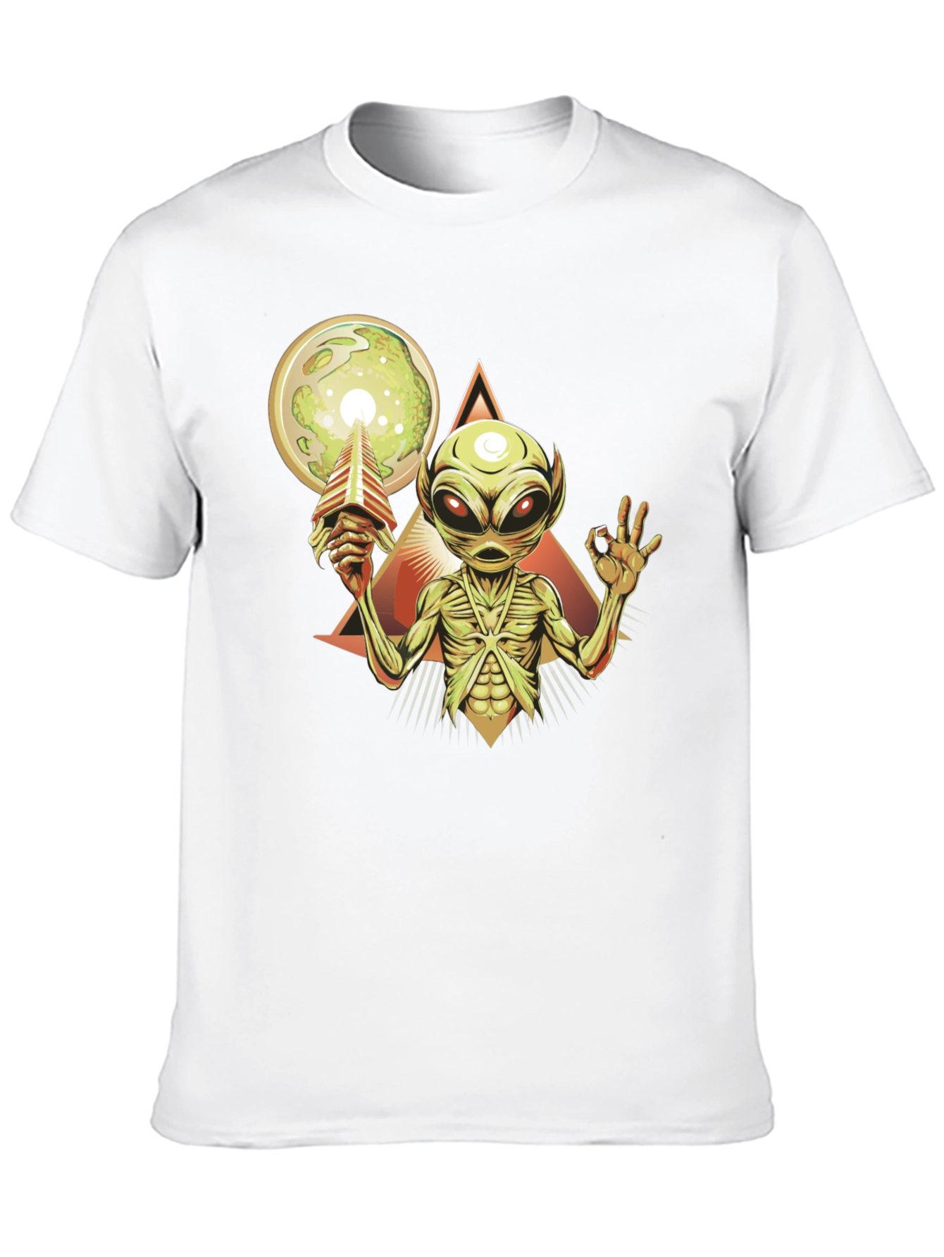 Alien Graphic Tee - Black Cotton Comfort