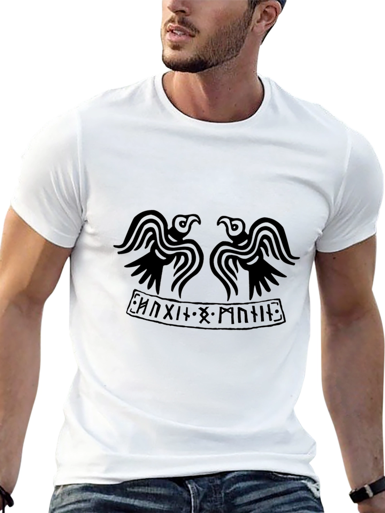 Raven Viking T-Shirt - Norse Mythology Tee