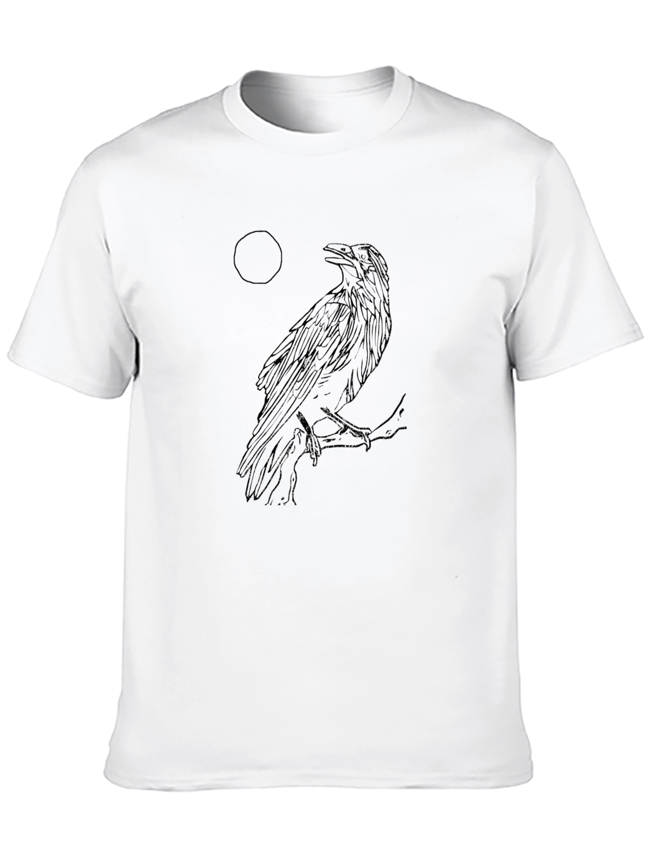 Raven Moon Graphic T-Shirt - Unisex Style