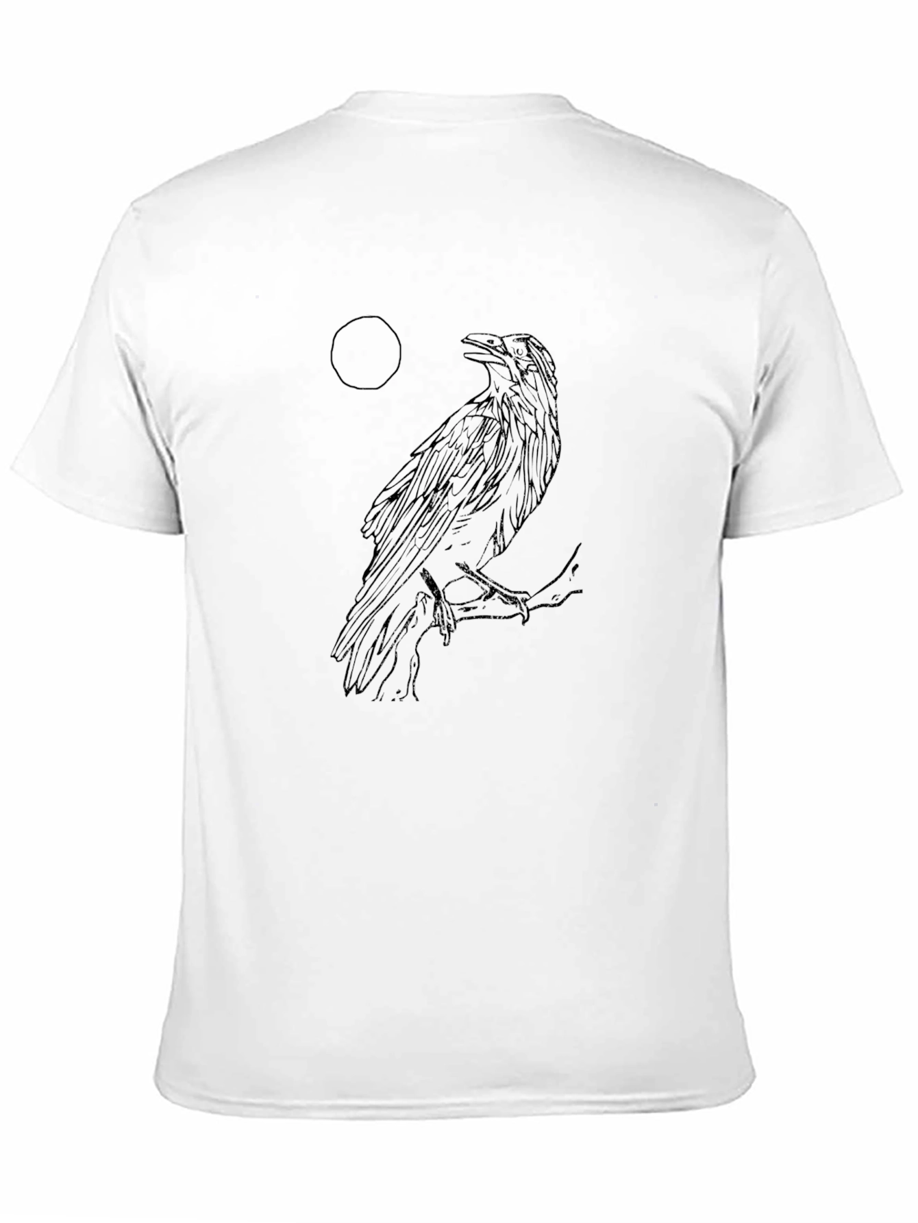 Raven Moon Graphic T-Shirt - Unisex Style