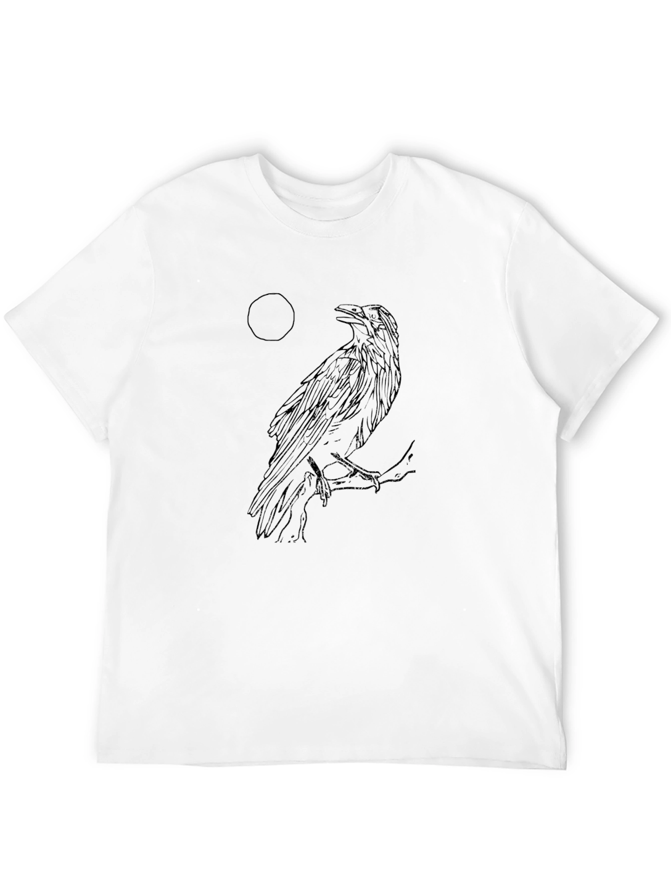 Raven Moon Graphic T-Shirt - Unisex Style