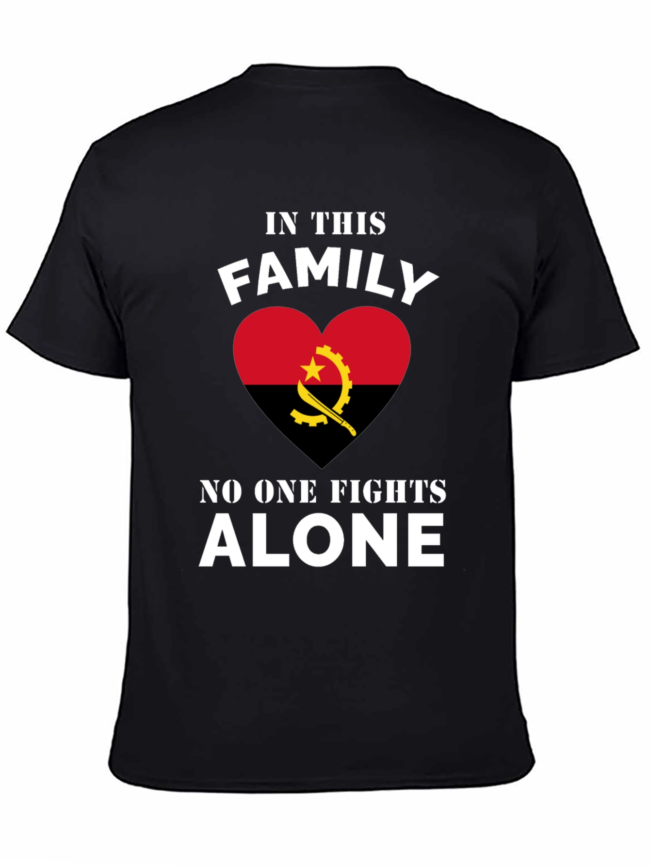 Angola Family Pride T-Shirt: No One Fights Alone