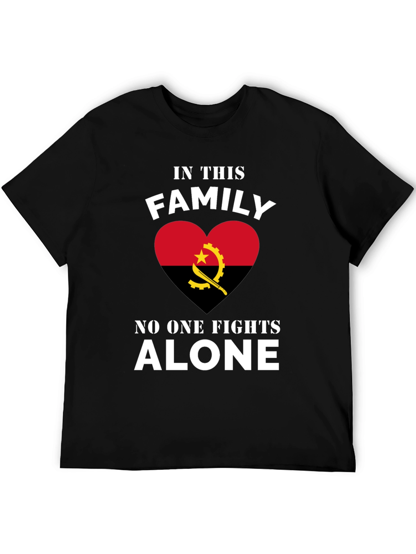 Angola Family Pride T-Shirt: No One Fights Alone