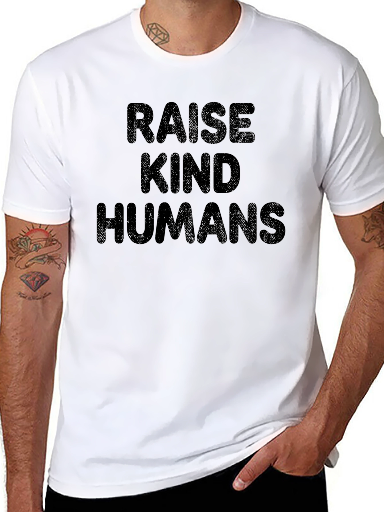 Raise Kind Humans Graphic Tee