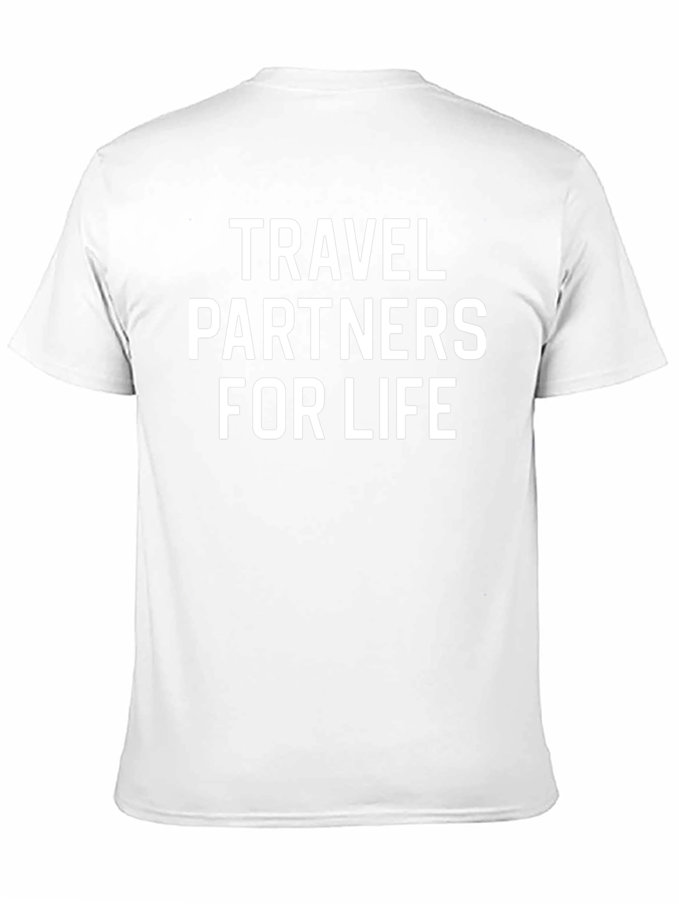 Travel Partners For Life T-Shirt Black Crewneck