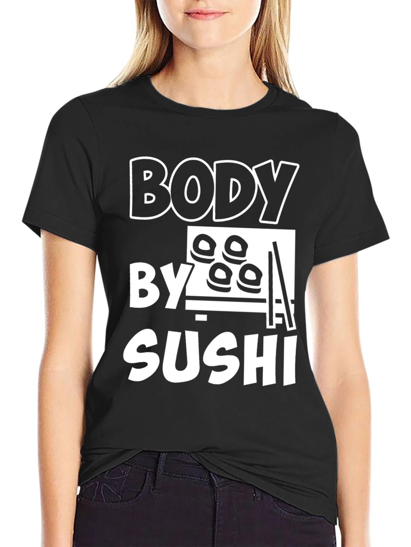 Body By Sushi T-Shirt - Funny Foodie Tee