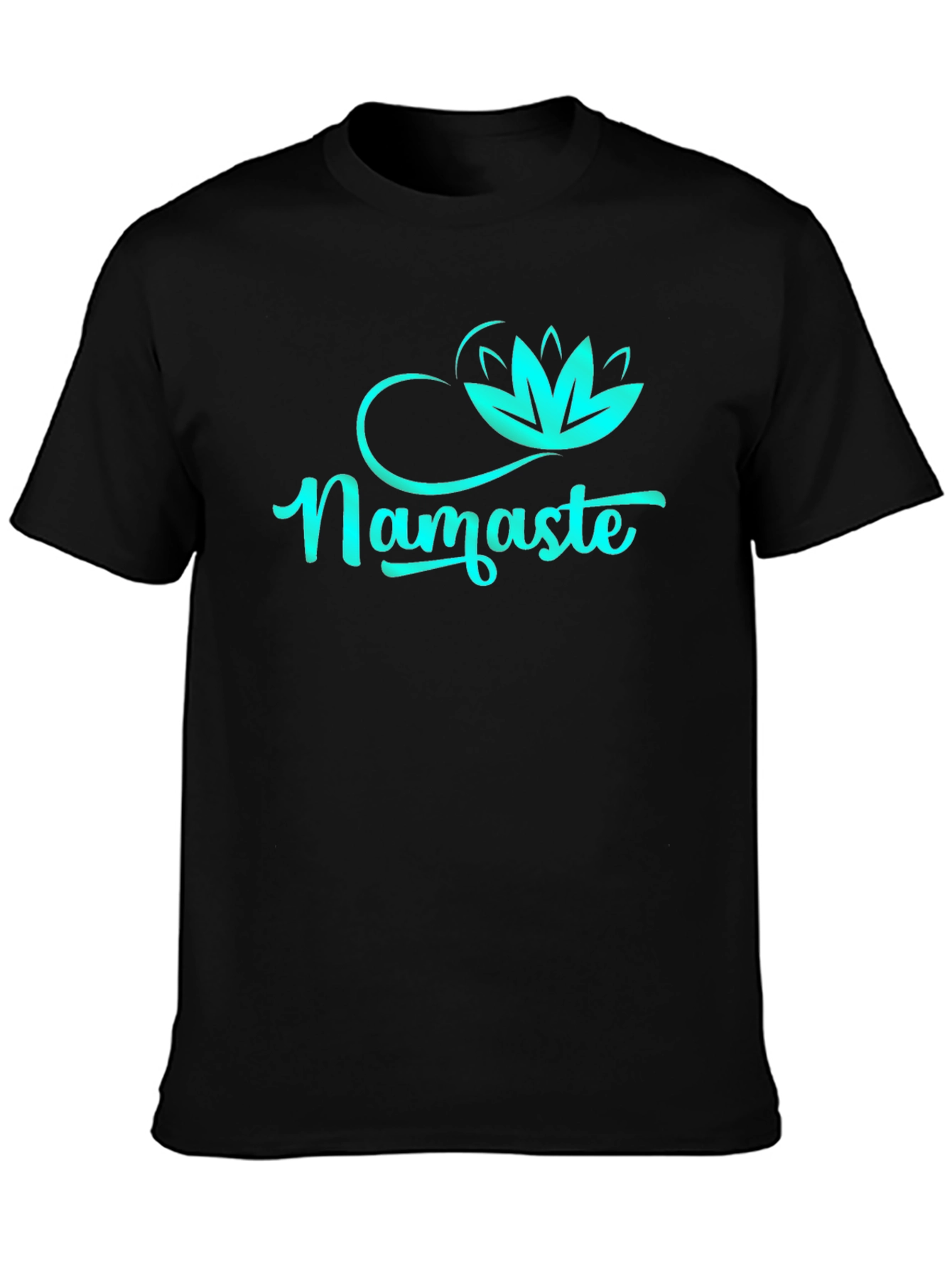 Namaste Lotus Flower Graphic T-Shirt