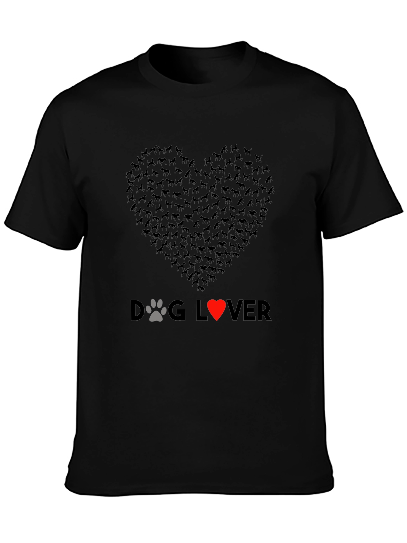 Dog Lover Heart Graphic T-Shirt