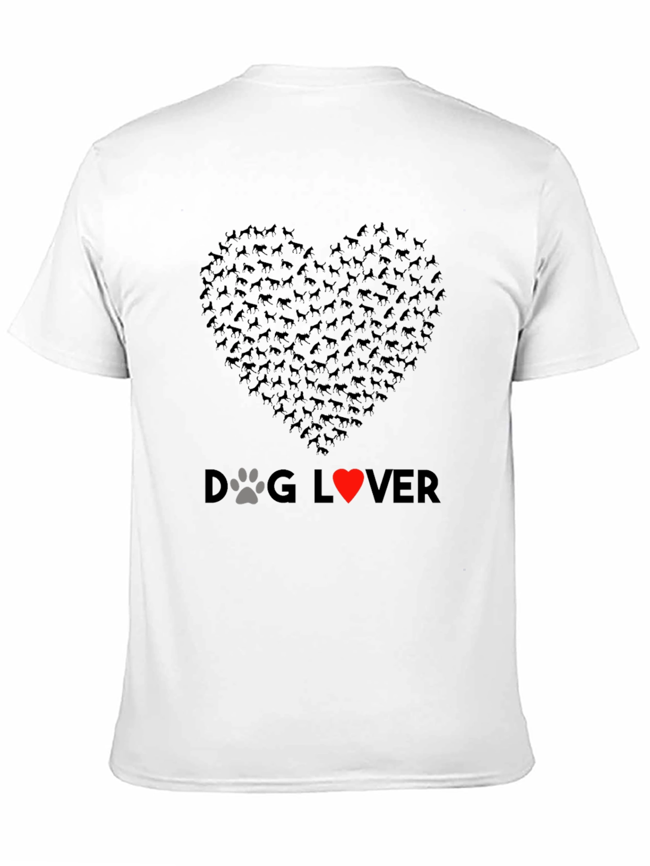 Dog Lover Heart Graphic T-Shirt