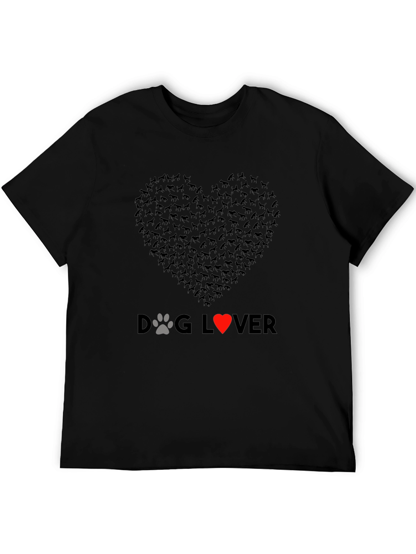 Dog Lover Heart Graphic T-Shirt