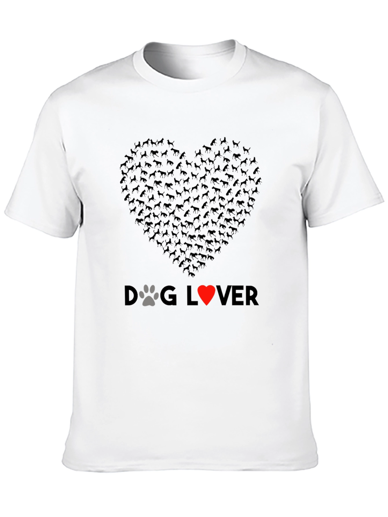Dog Lover Heart Graphic T-Shirt