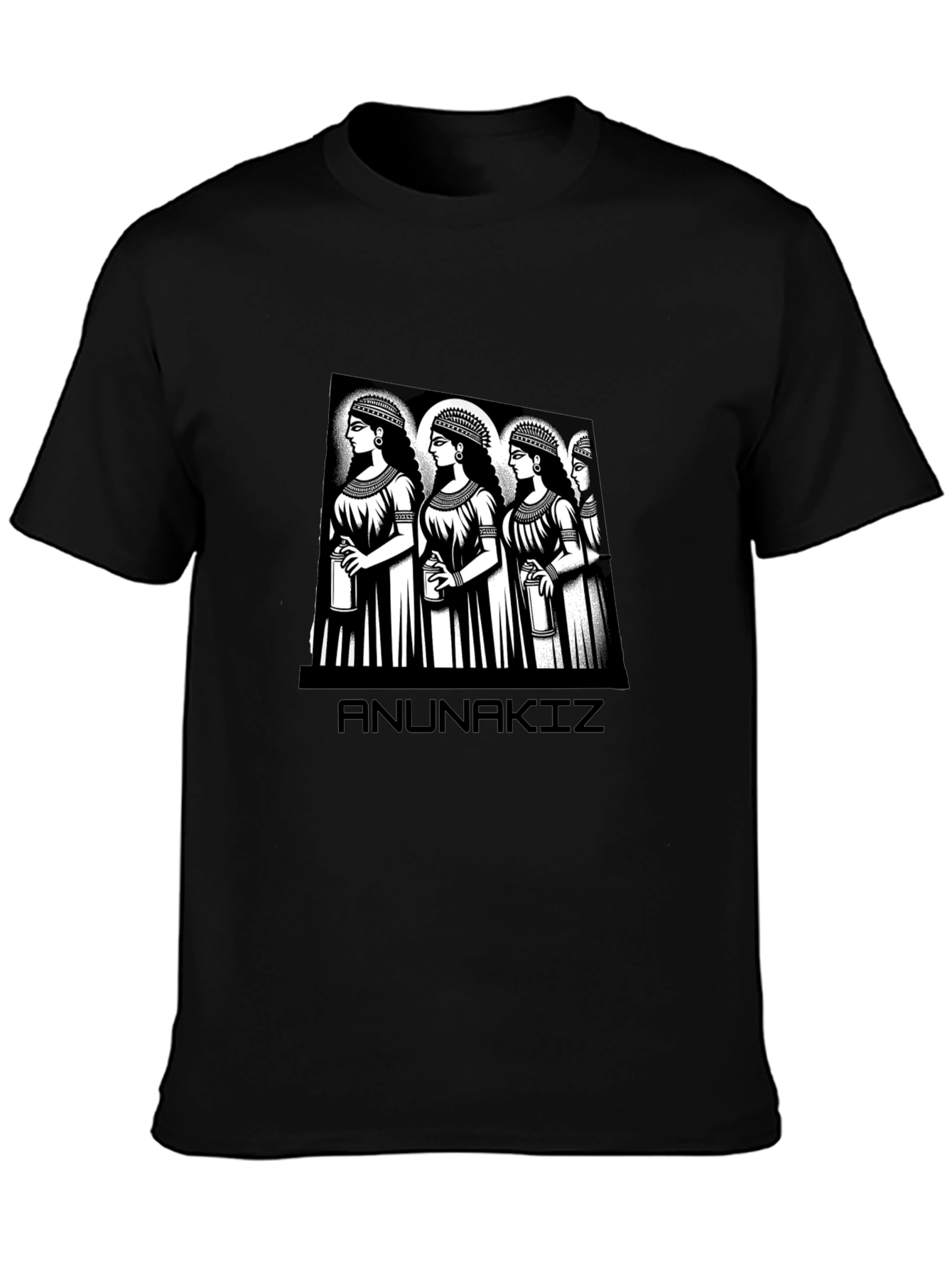 Anunnaki Women Graphic Black T-Shirt