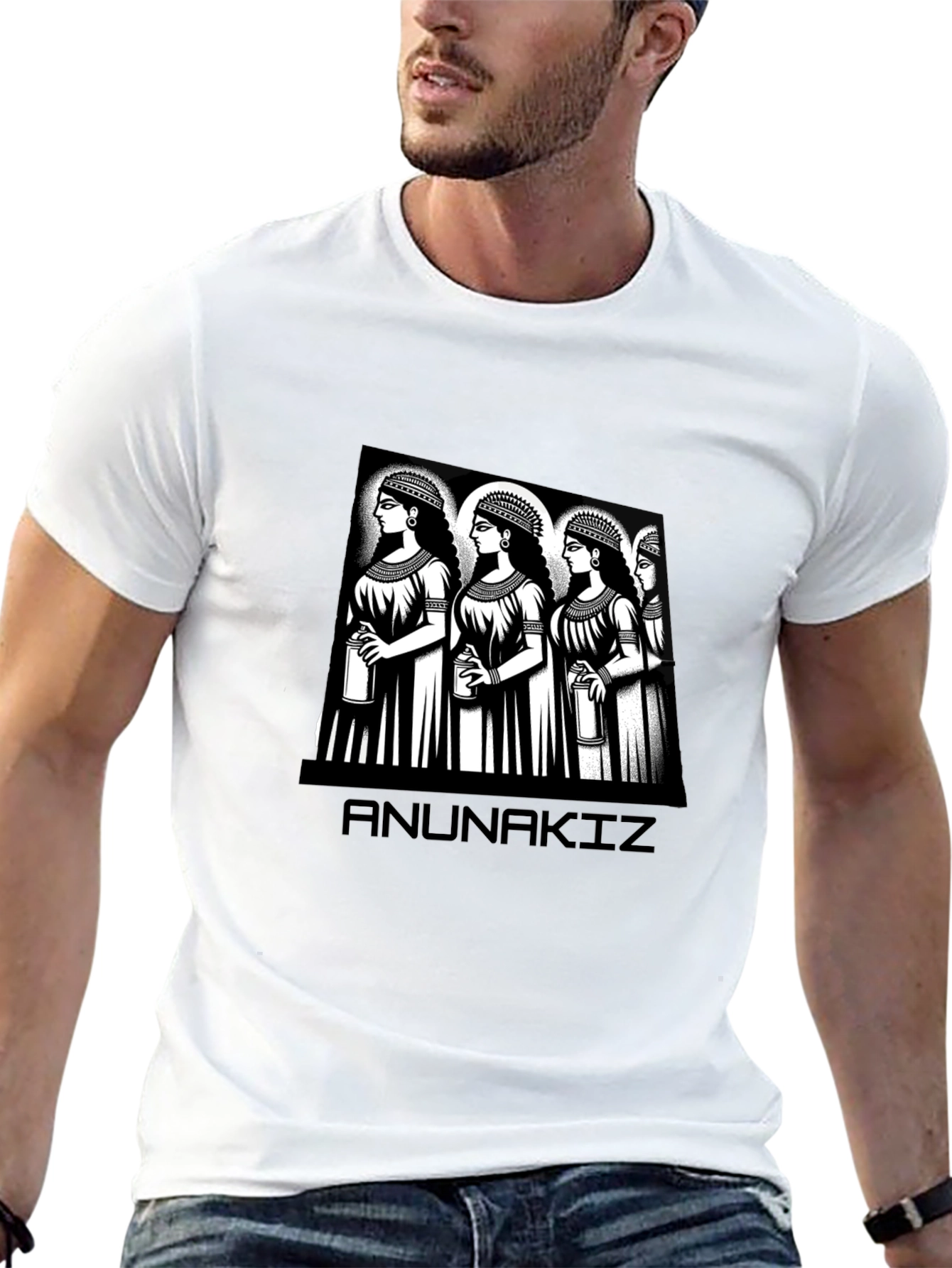 Anunnaki Women Graphic Black T-Shirt