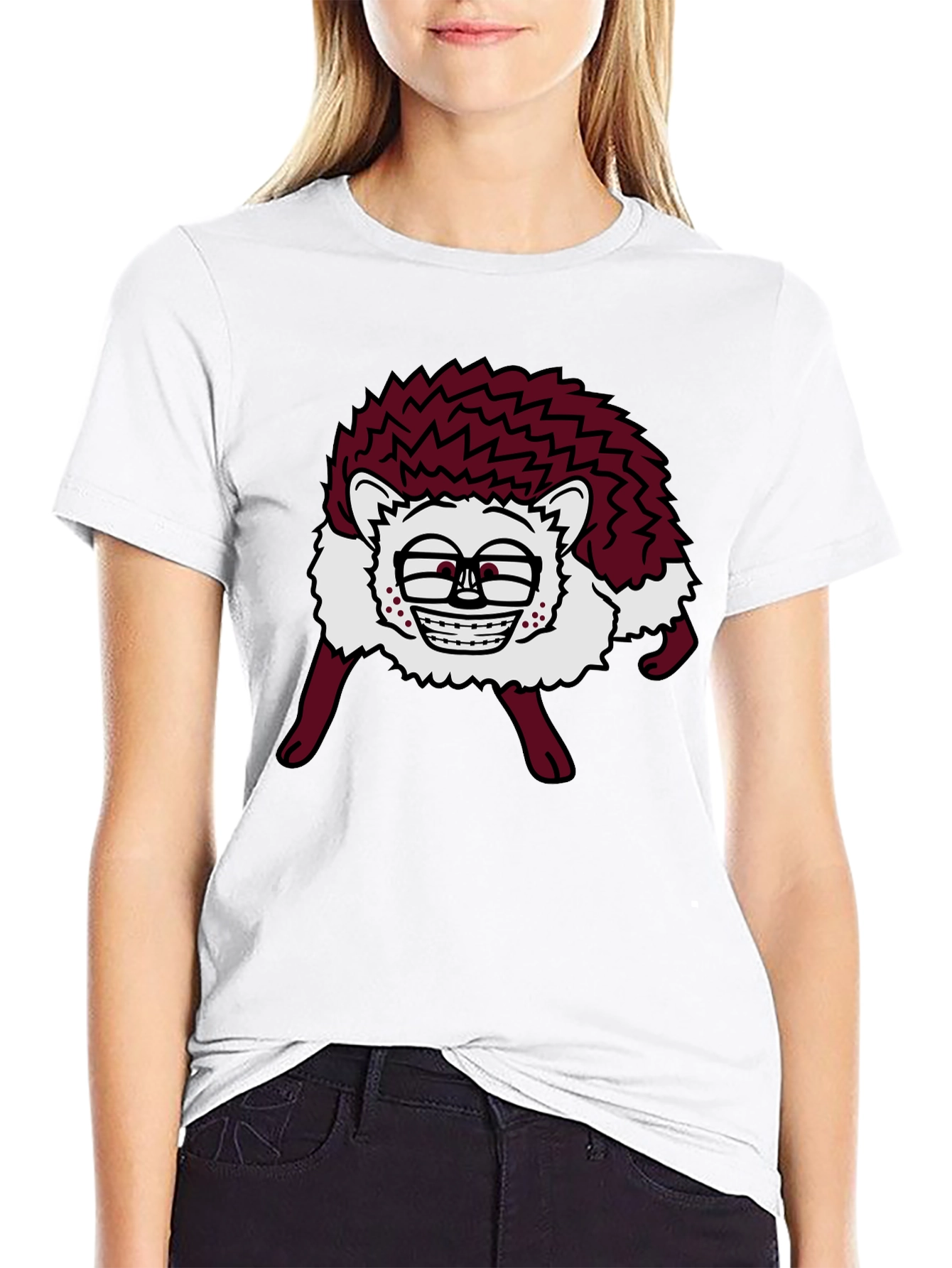 Funny Hedgehog Graphic Tee - Unique Animal T-Shirt
