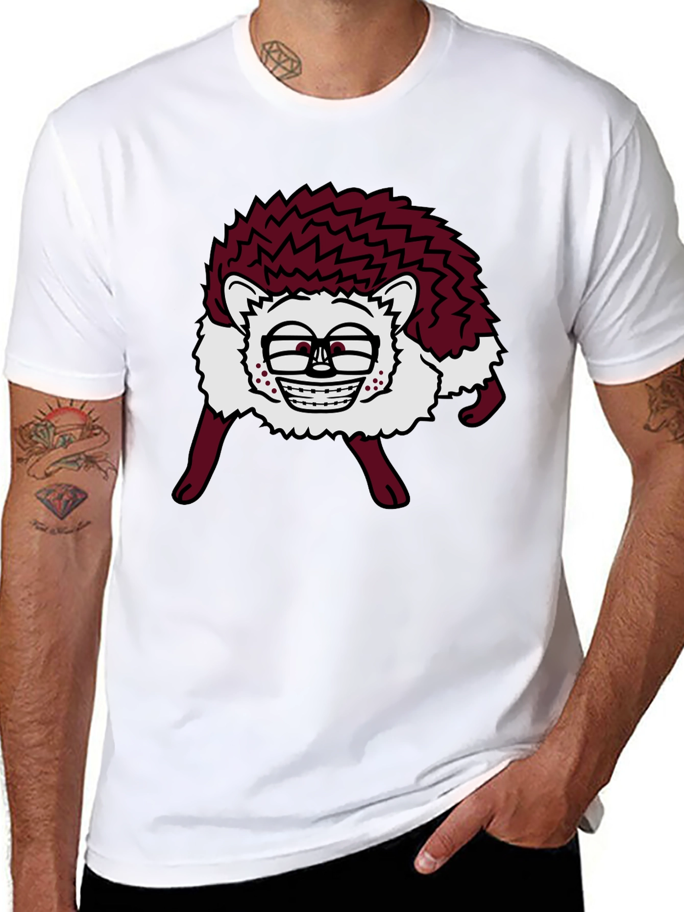 Funny Hedgehog Graphic Tee - Unique Animal T-Shirt