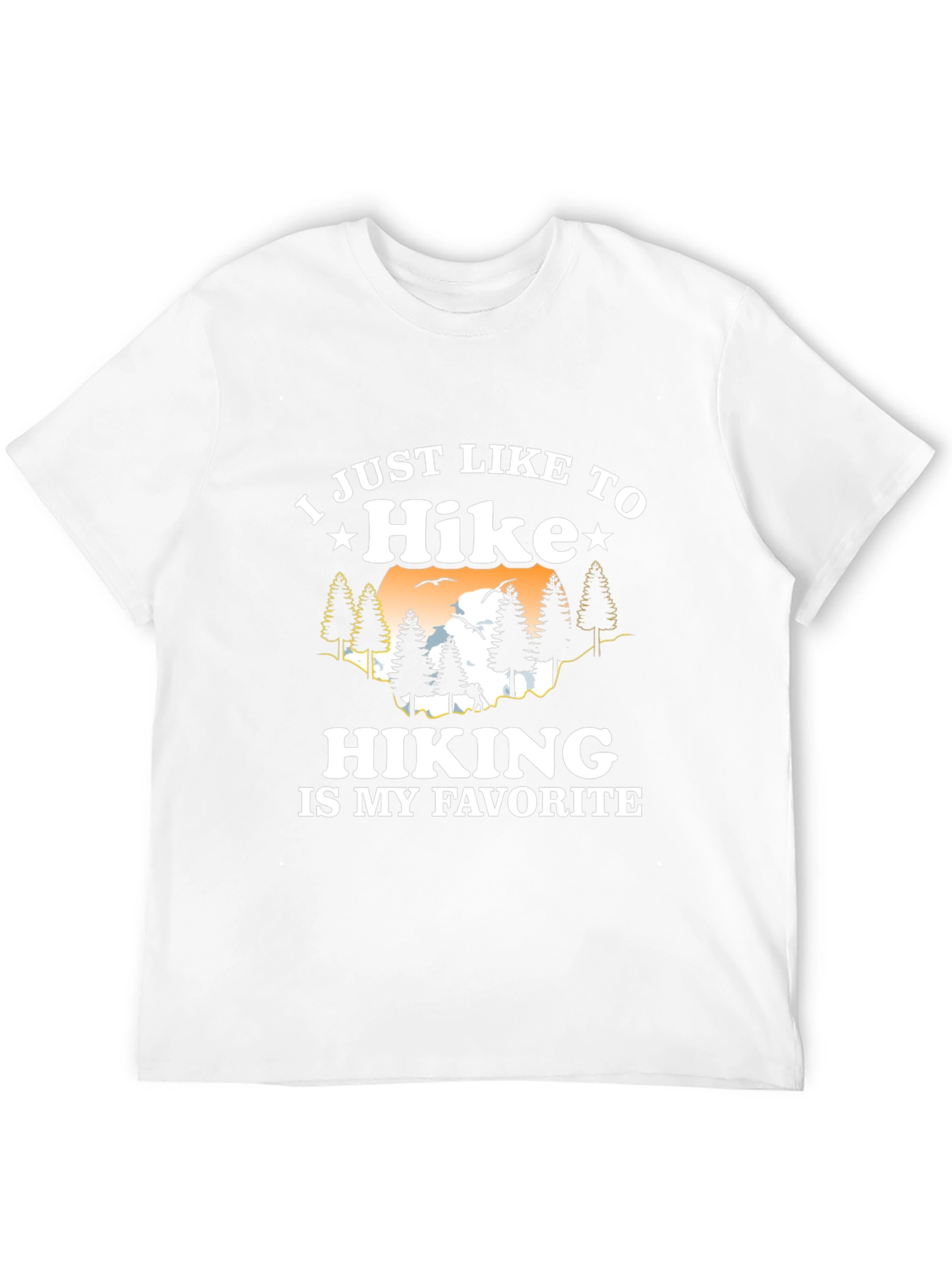 Hike Favorite Black Tee Hiking Graphic