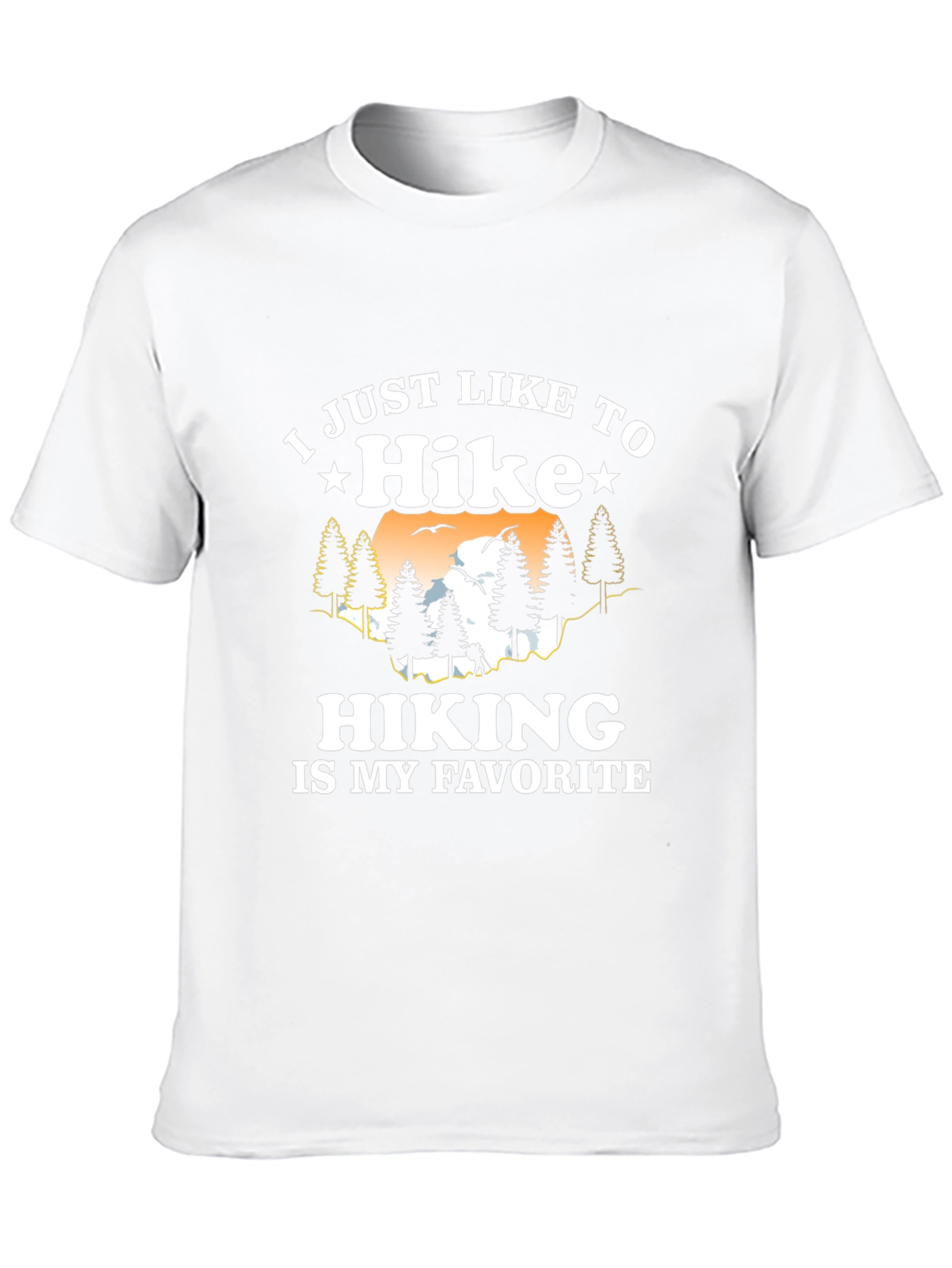Hike Favorite Black Tee Hiking Graphic