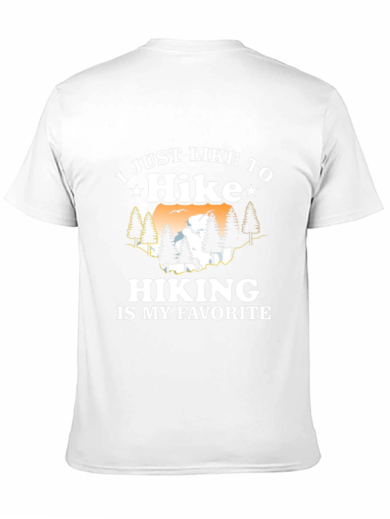 Hike Favorite Black Tee Hiking Graphic