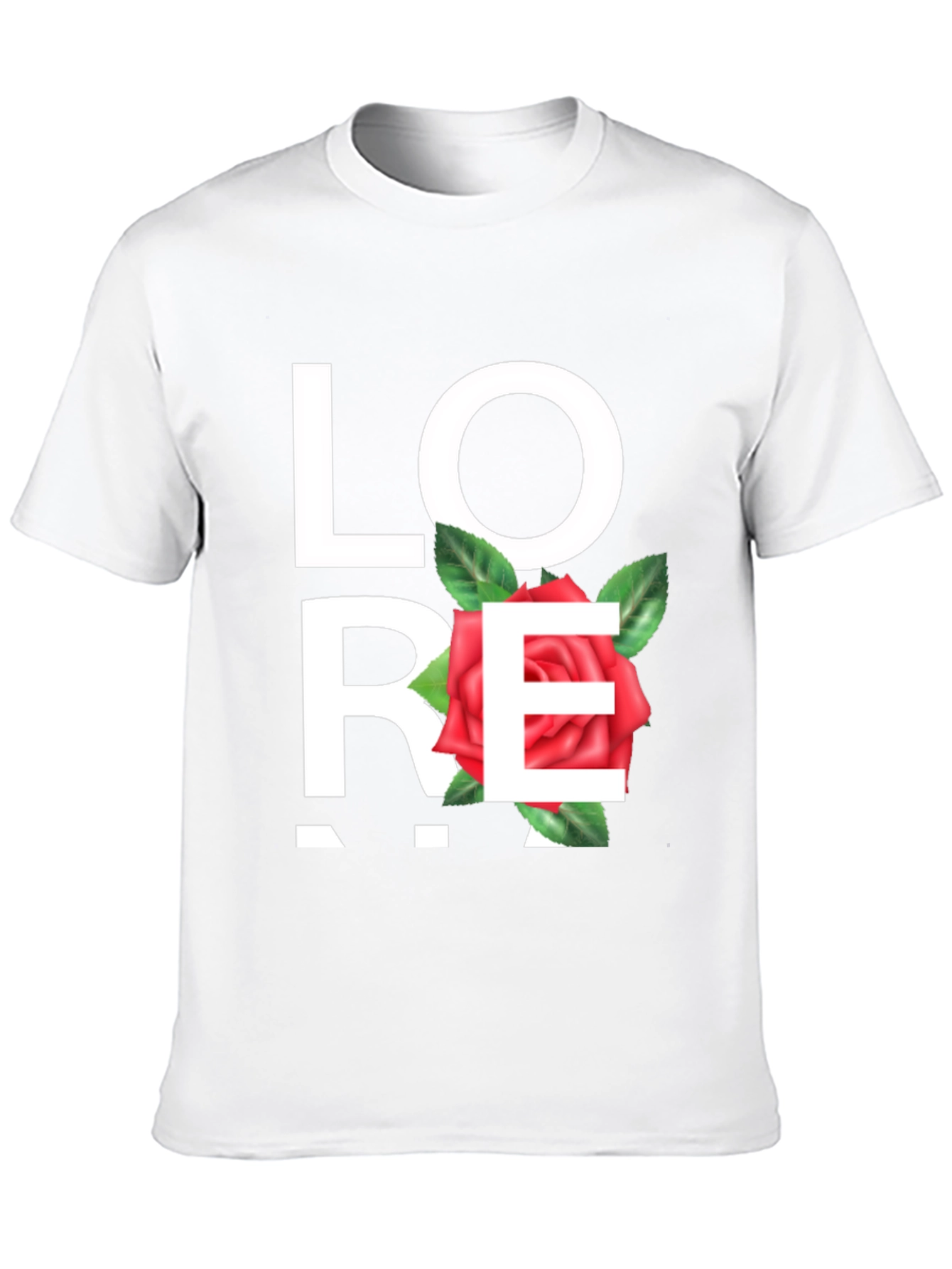 Love Rose Black Graphic Tee