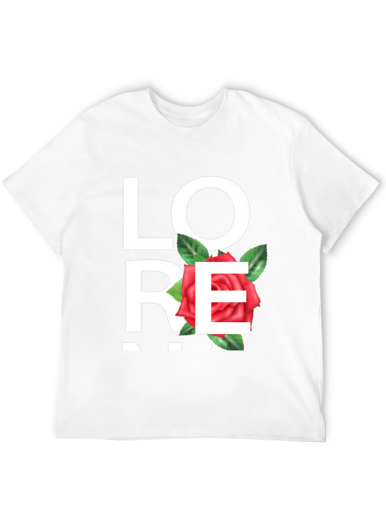 Love Rose Black Graphic Tee