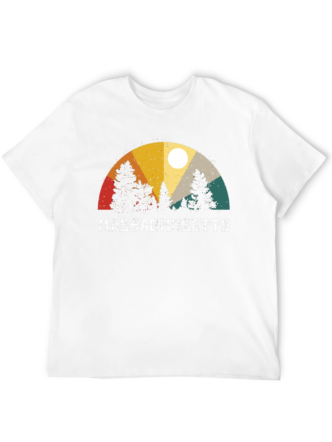 Massachusetts Retro Graphic T-Shirt