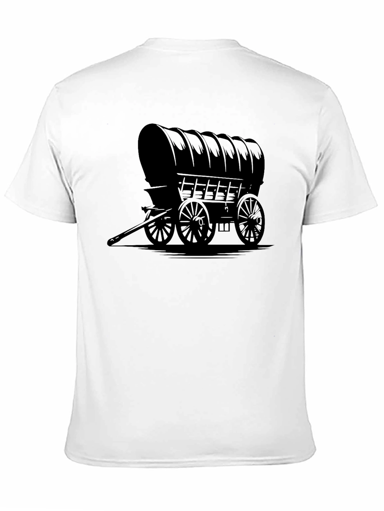 Covered Wagon Graphic Tee - Black