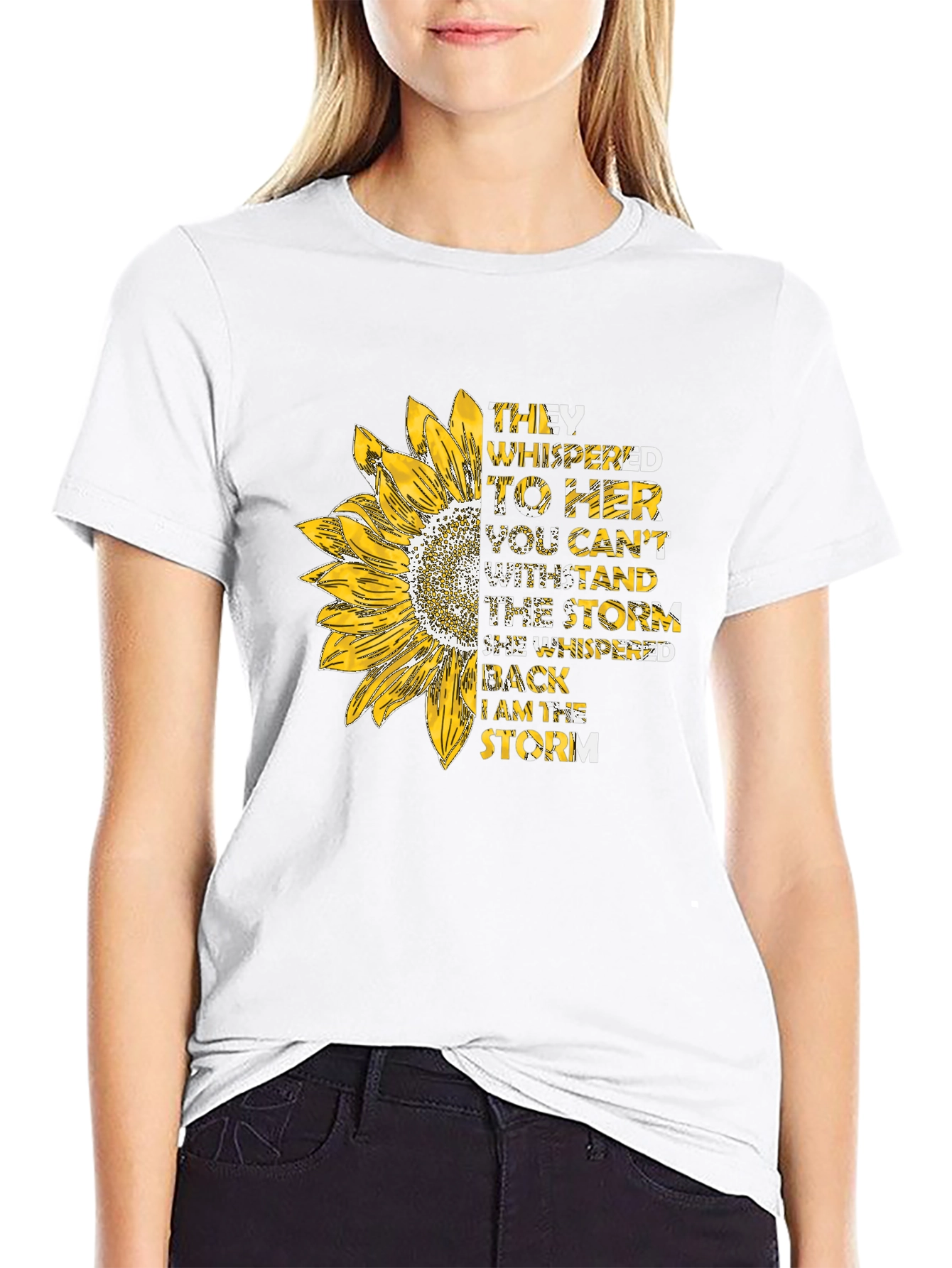 Sunflower Inspirational T-Shirt - I am the Storm