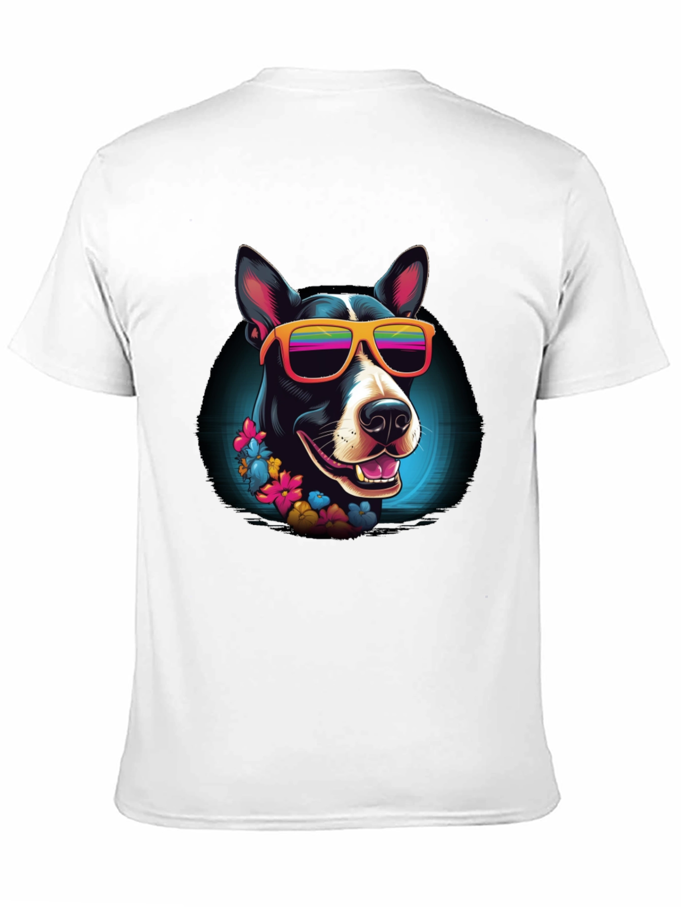Cool Dog Graphic Tee - Black Cotton T-Shirt