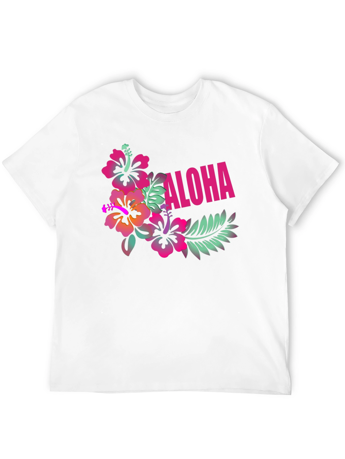 Aloha Floral Graphic Black T-Shirt