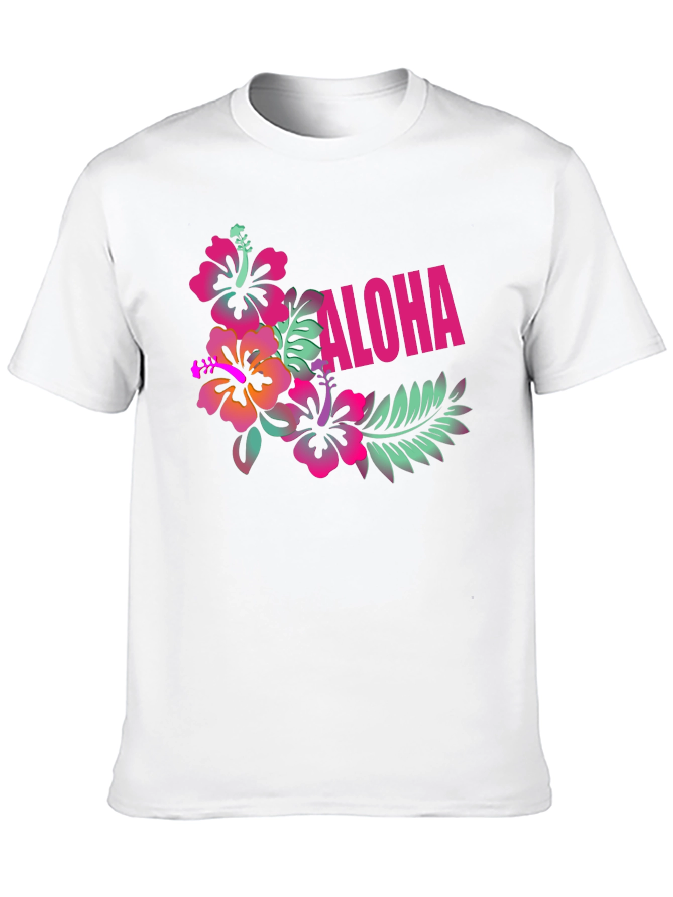 Aloha Floral Graphic Black T-Shirt