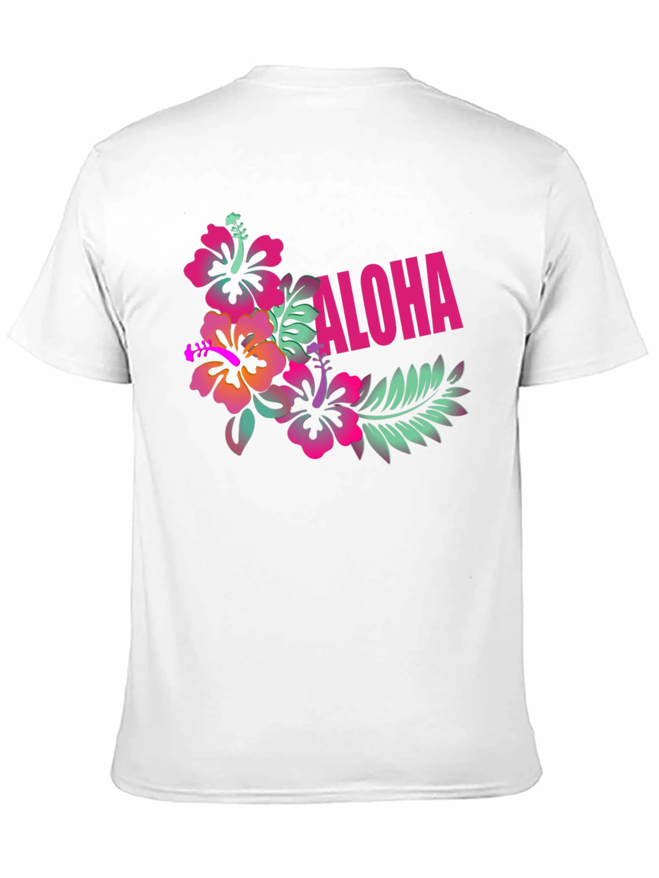 Aloha Floral Graphic Black T-Shirt