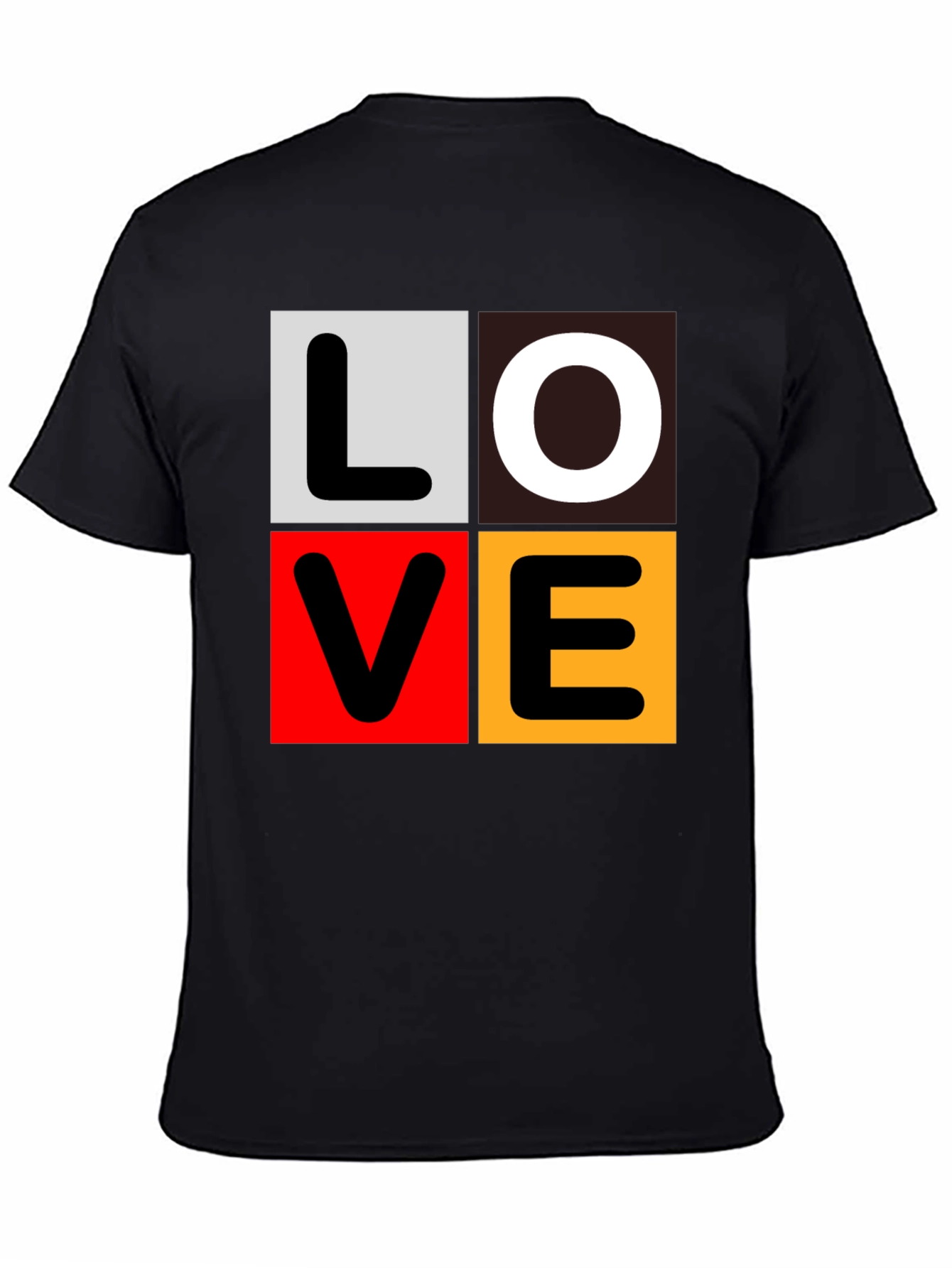 Love Block Graphic Tee - Trendy Casual Wear