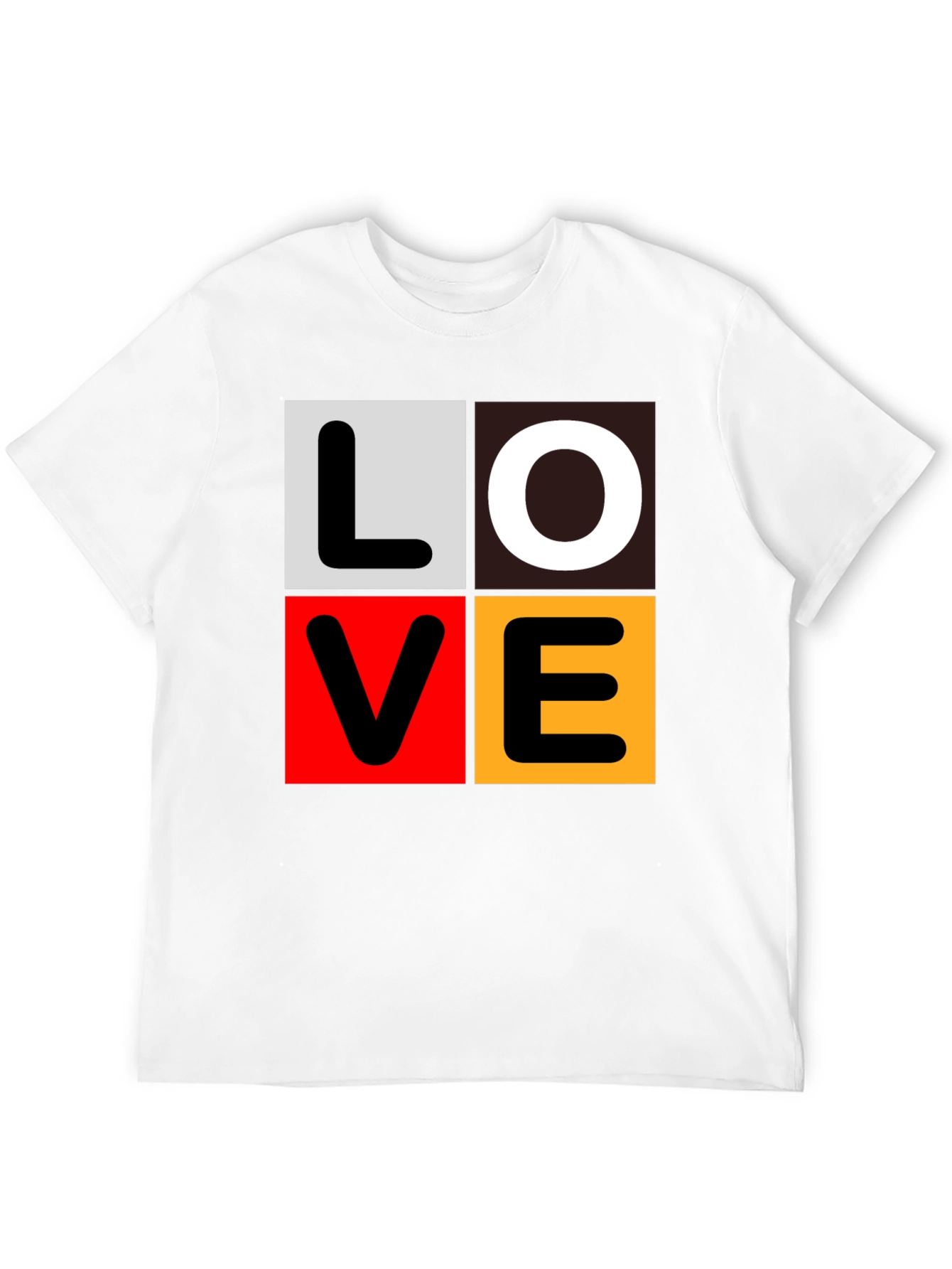 Love Block Graphic Tee - Trendy Casual Wear
