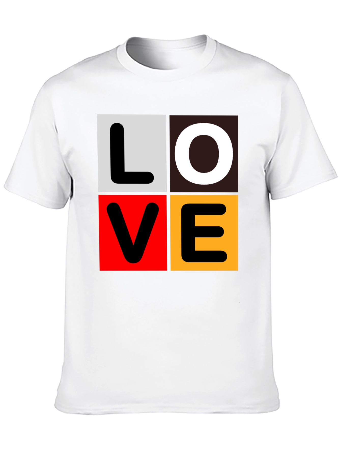 Love Block Graphic Tee - Trendy Casual Wear