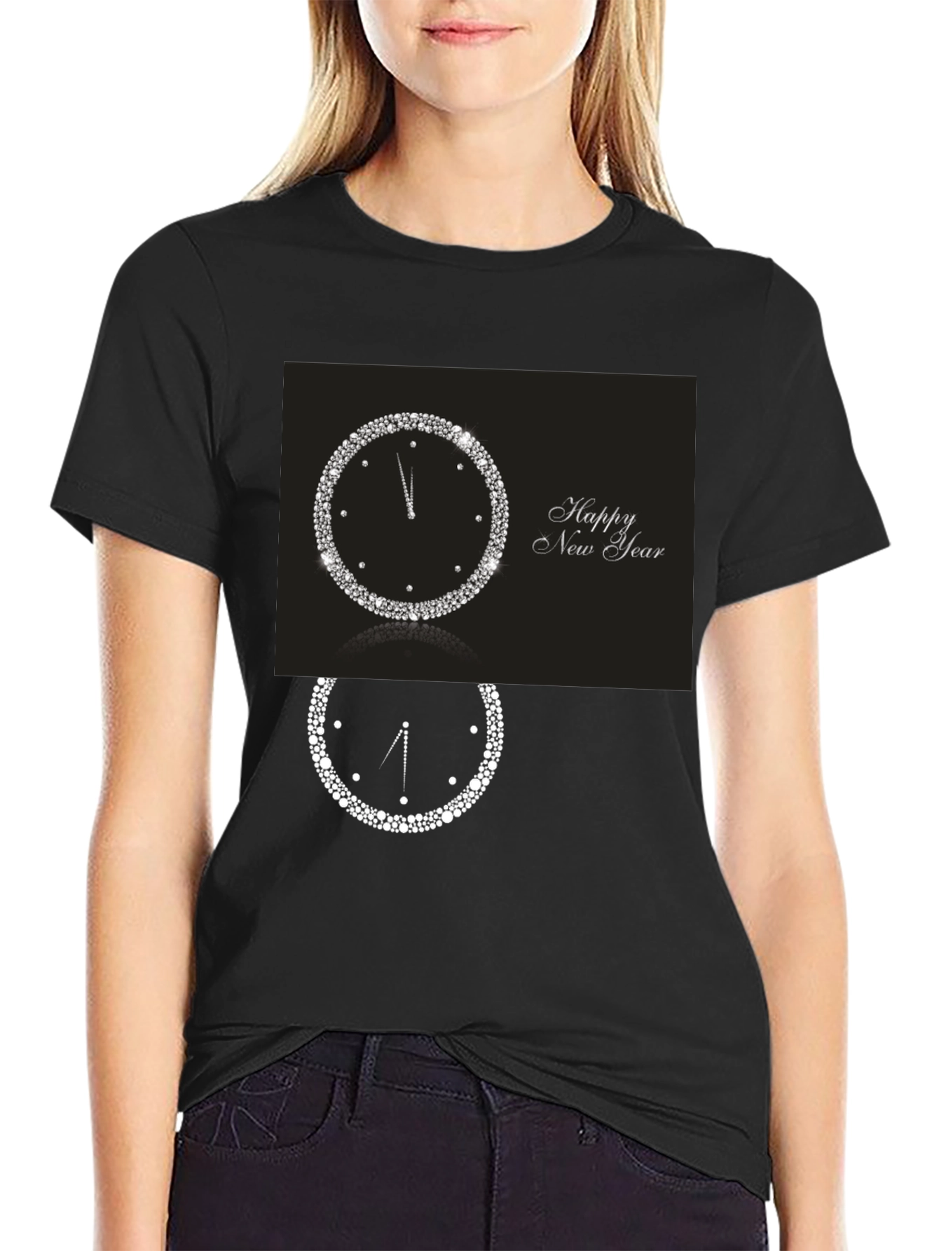 New Years Clock Graphic Tee - Midnight Celebration
