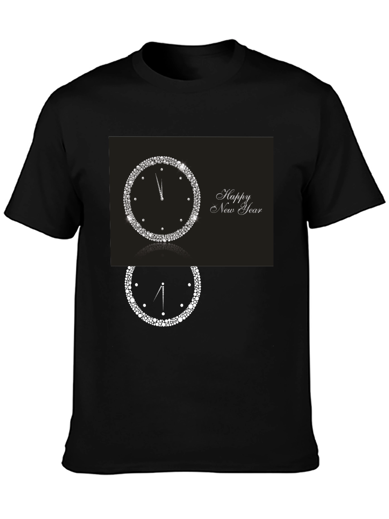 New Years Clock Graphic Tee - Midnight Celebration
