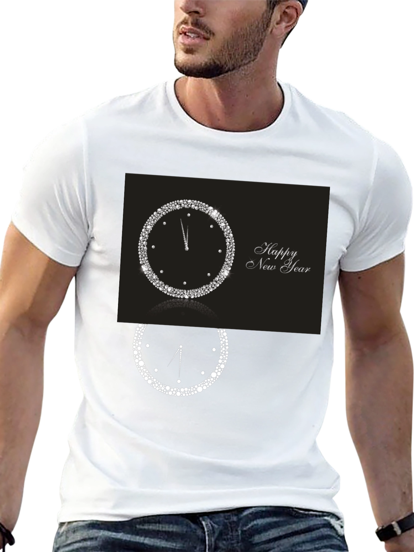 New Years Clock Graphic Tee - Midnight Celebration