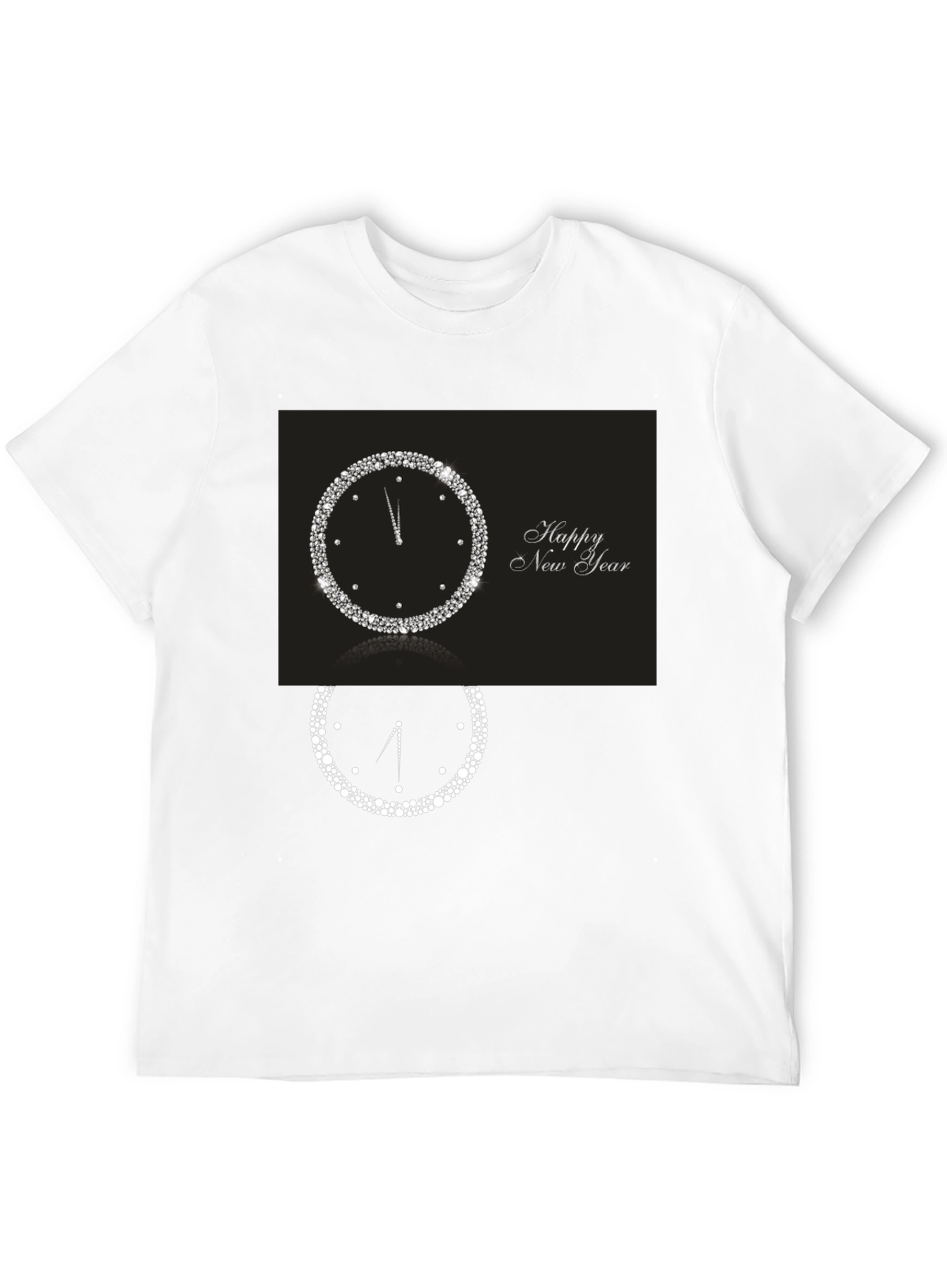 New Years Clock Graphic Tee - Midnight Celebration